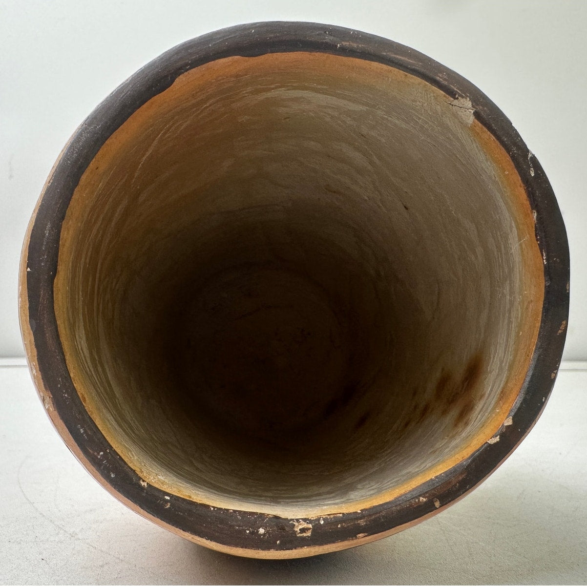Vintage Hopi Pueblo Polychrome Cylindrical Pottery Vase