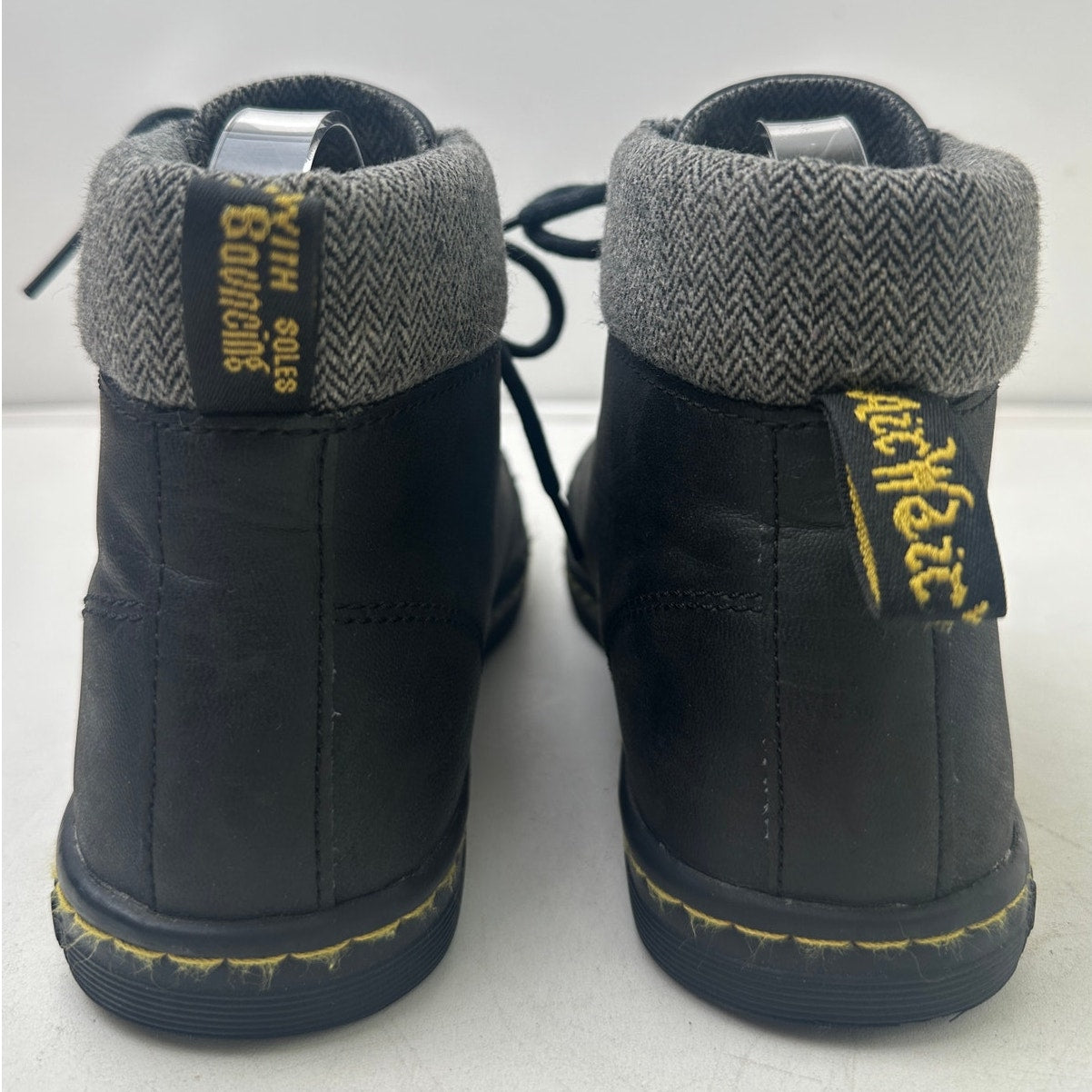 Dr. Martens Maelly Black Leather Boots Women's Sz 9