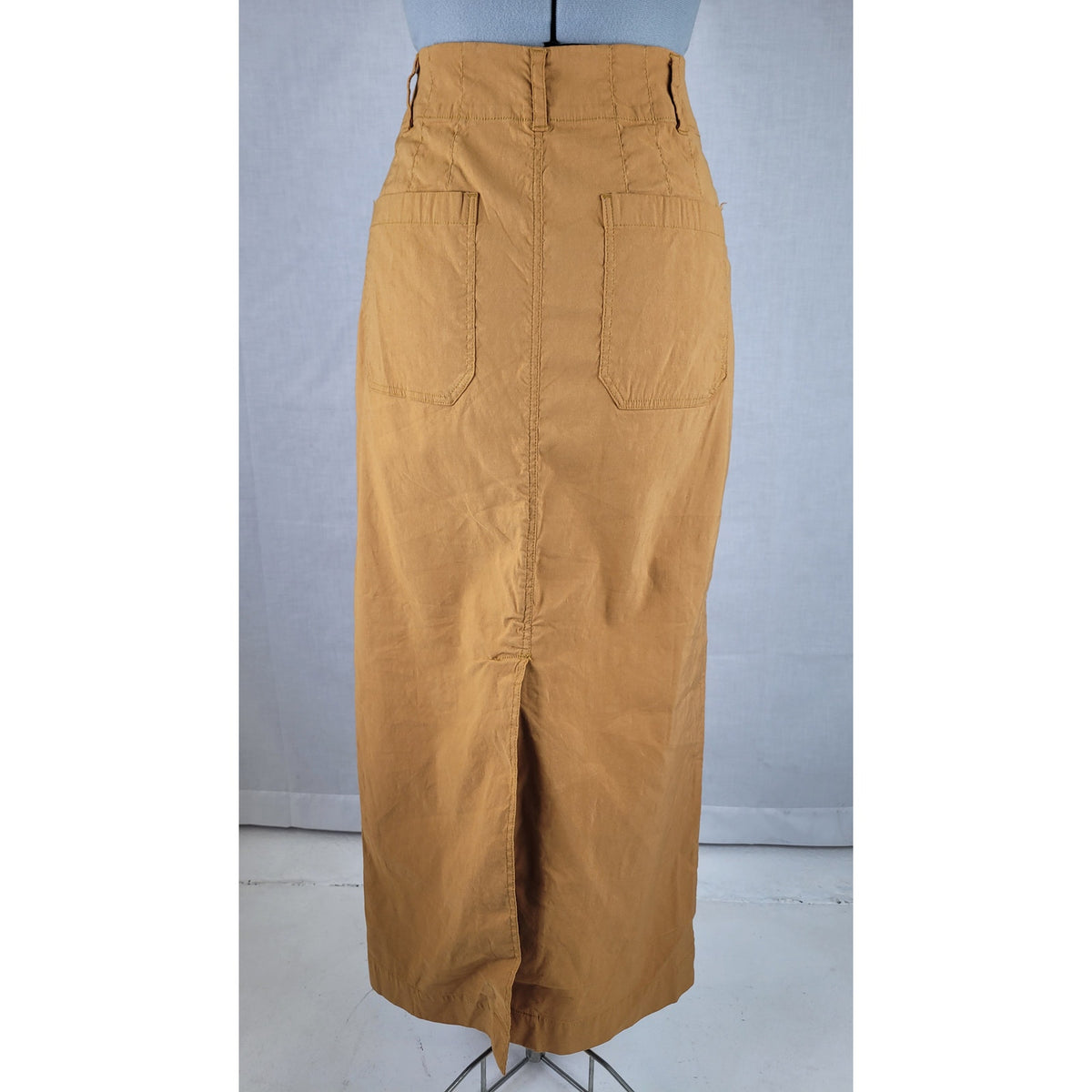Anthropologie Maeve Colette Linen Stretch Maxi Skirt Sz M