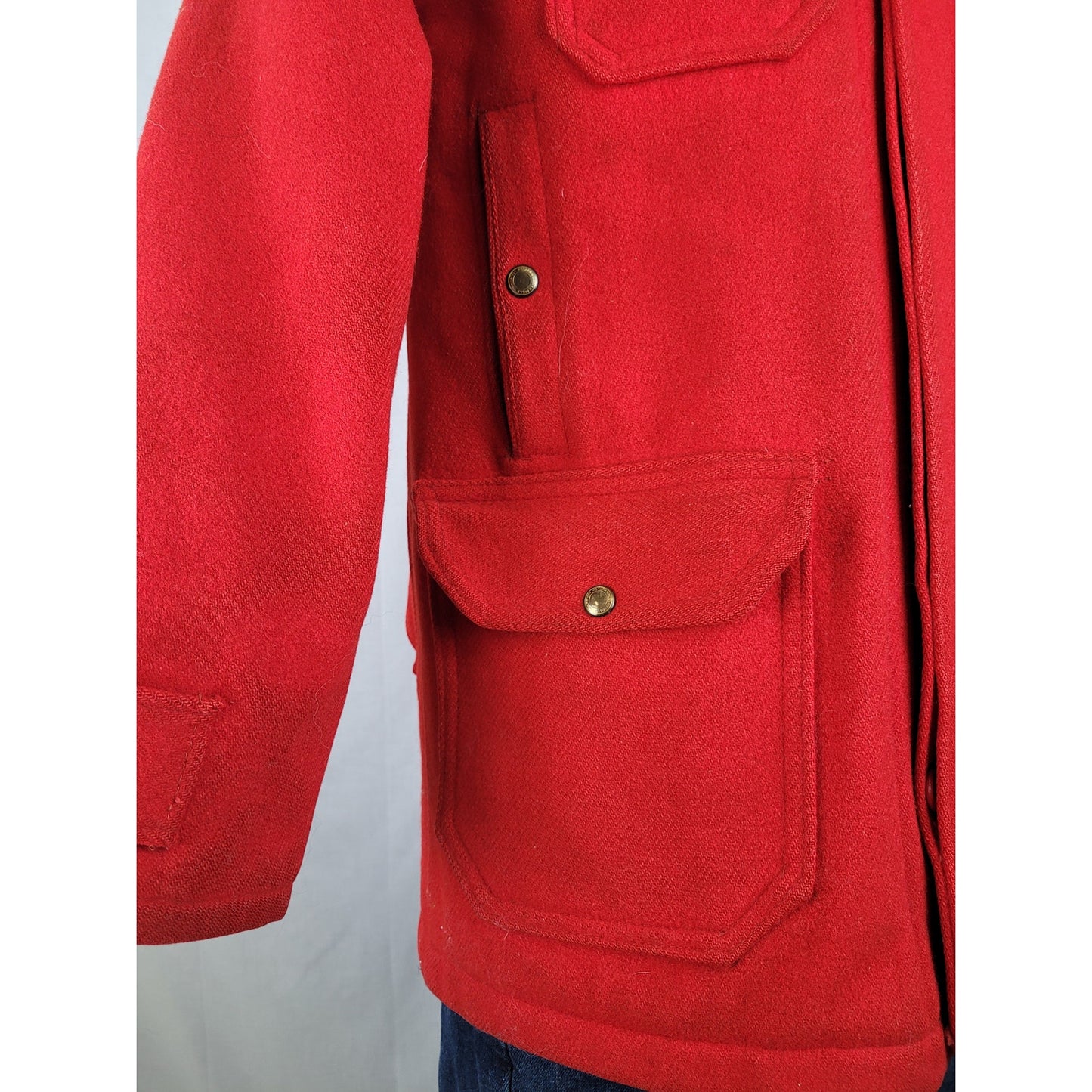 1940-50s Woolrich Red Wool Hunting Jacket Men's Sz 38 (M)