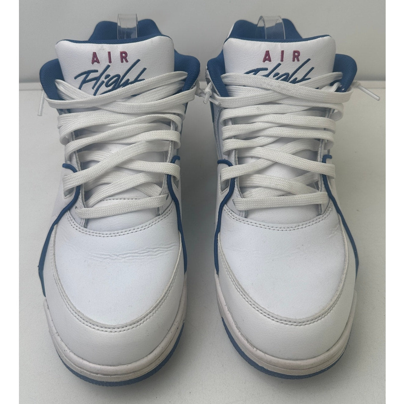 Nike Air Flight 89 White Dark Royal Blue Varsity Red Sneakers Men's Sz 10.5