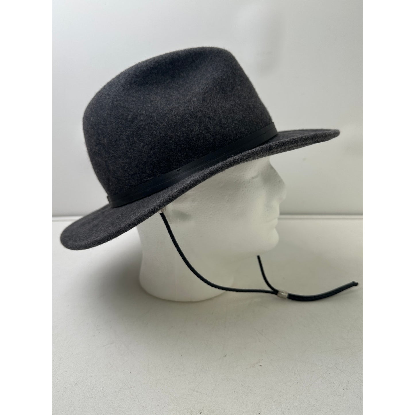 Stetson Explorer Grey Wool Felt Fedora Hat Sz Large