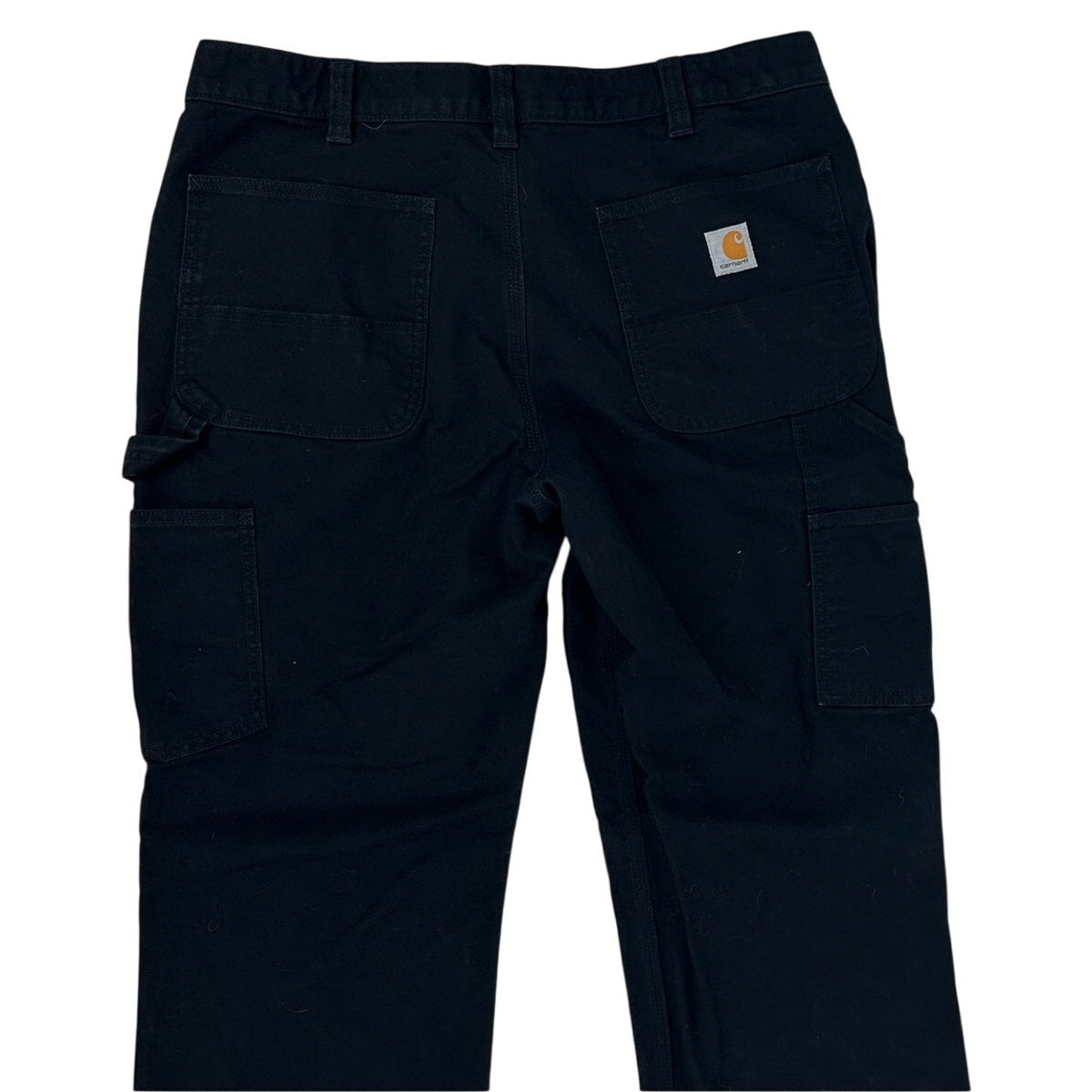 Carhartt Black Rugged Flex Double-Front Duck Utility Work Pants Men's Sz 36x30