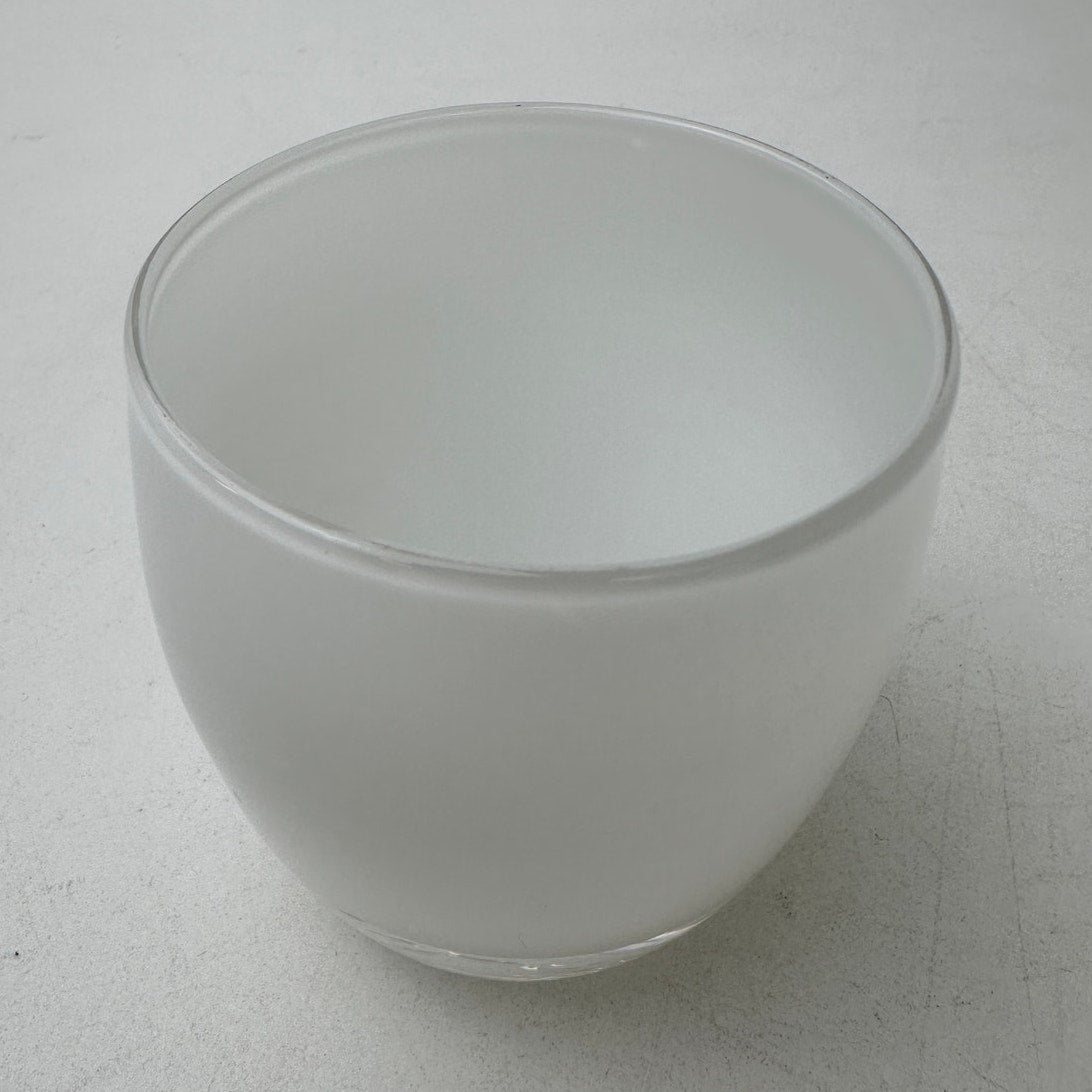 glassybaby Opaque White Hand-Blown Glass Votive Candle Holder