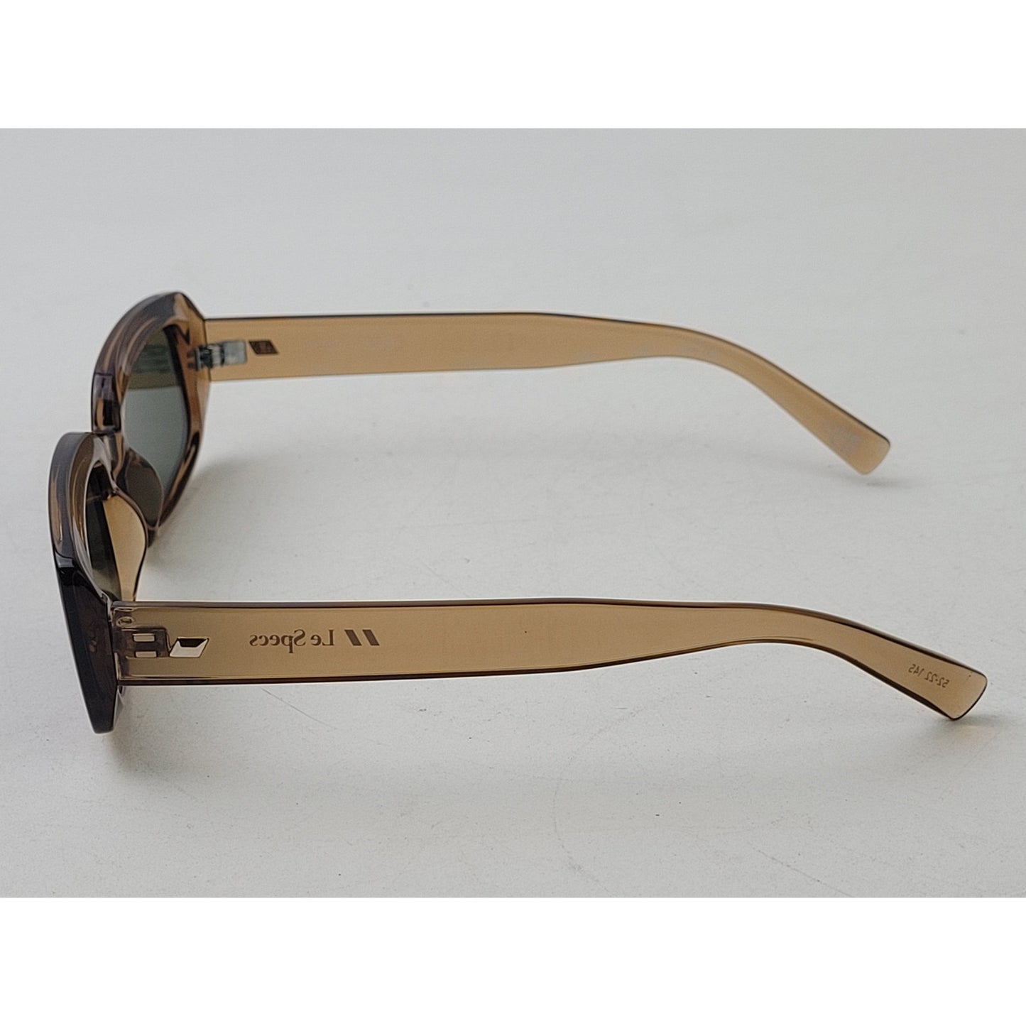 Le Specs Dynamite Tobacco/Green Rectangle Sunglasses 52-22-145