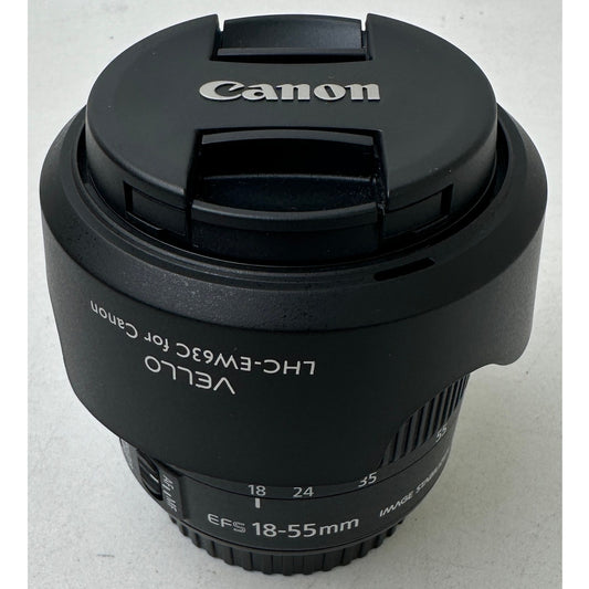 Canon EF-S 18-55mm f/4-5.6 IS STM Zoom Lens with Lens Hood