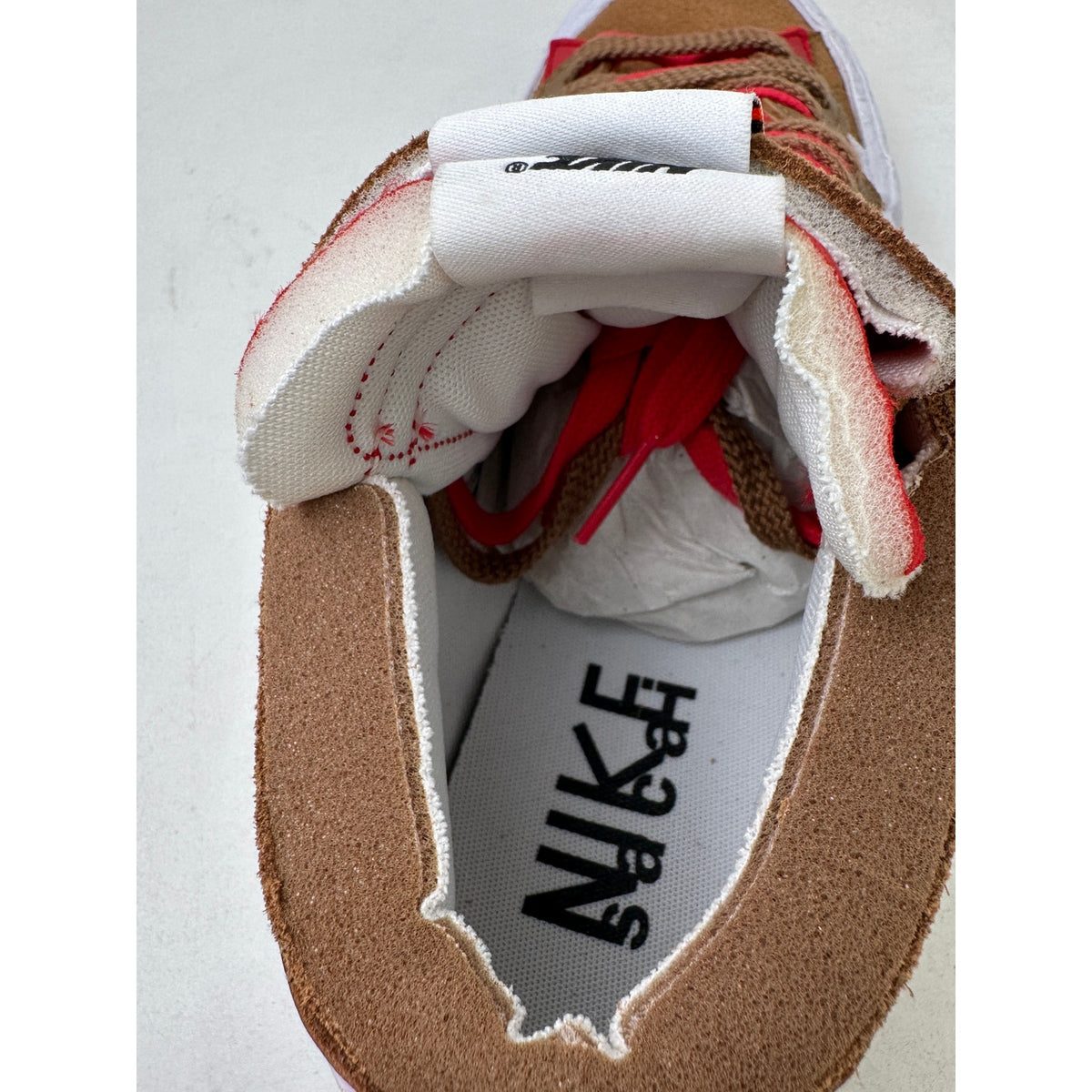 Nike Blazer Low x Sacai British Tan Sneakers Men's Sz 11