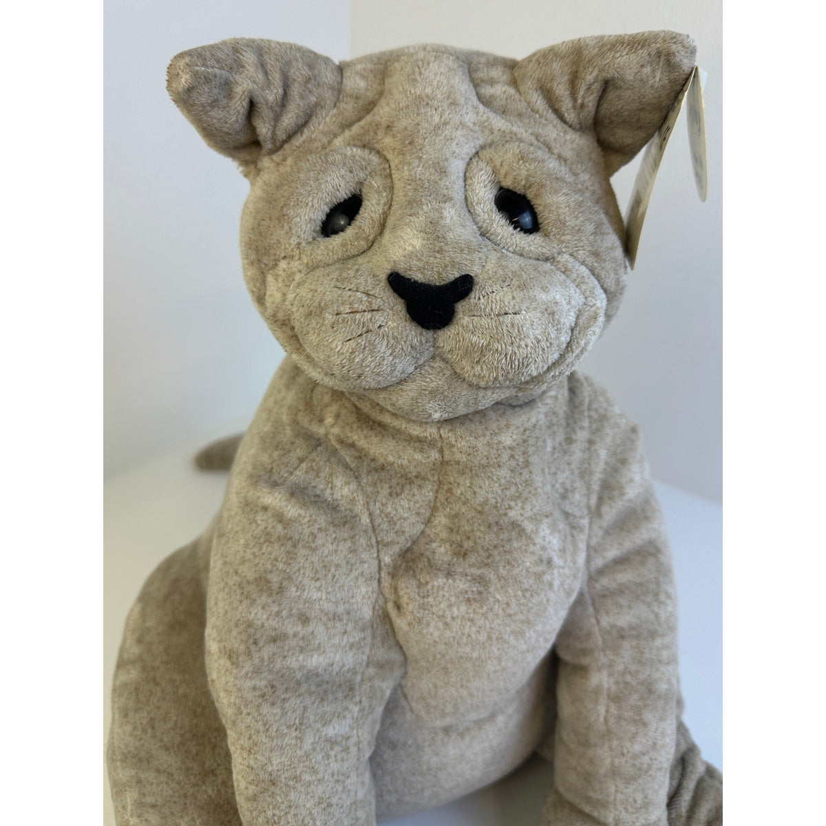 Vintage 2003 Cuddly Quarry Critters Cookie Cat Plush 15" Second Nature Design