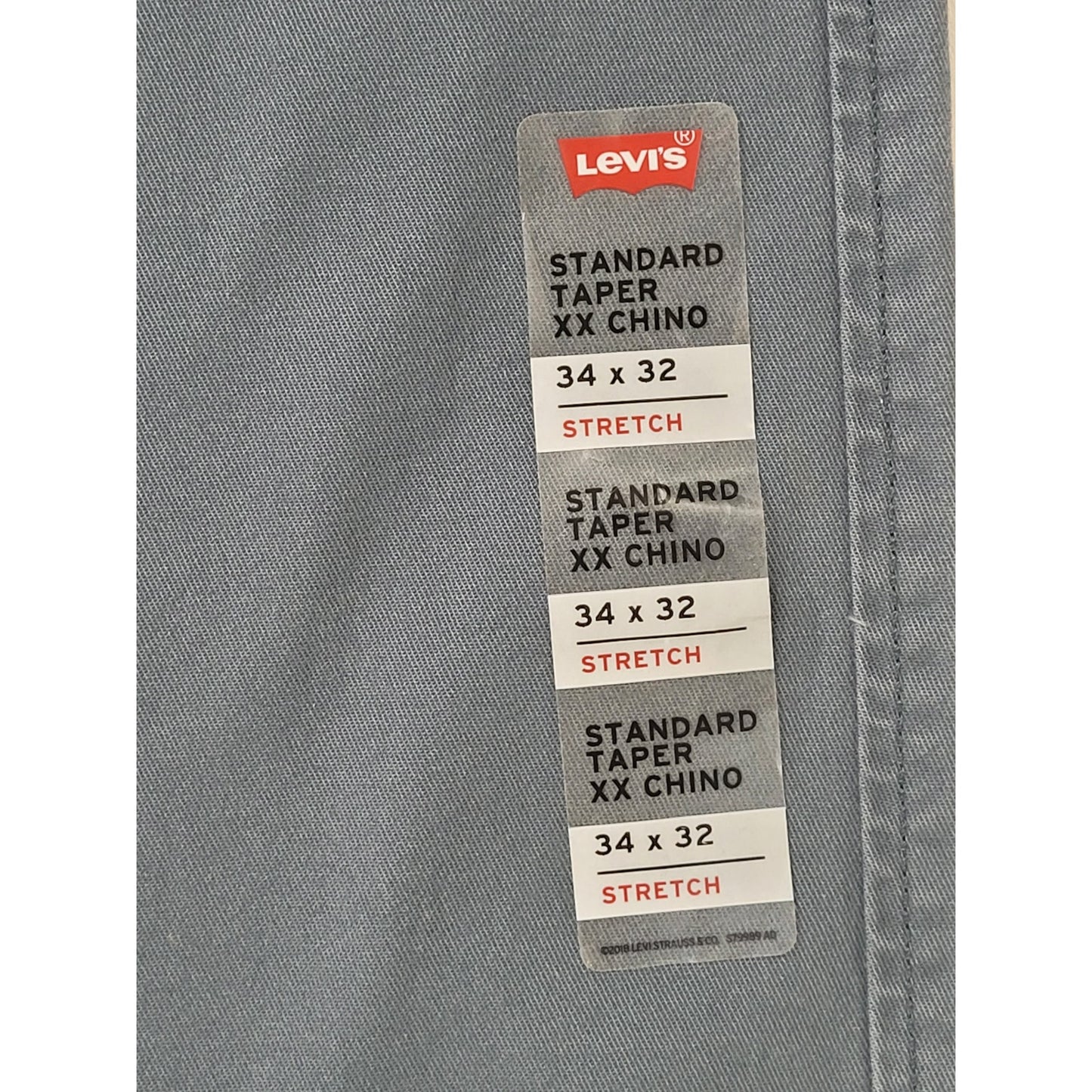 Levi's XX Chino Standard Taper Slate Blue Pants Men's Sz 34" x 32"