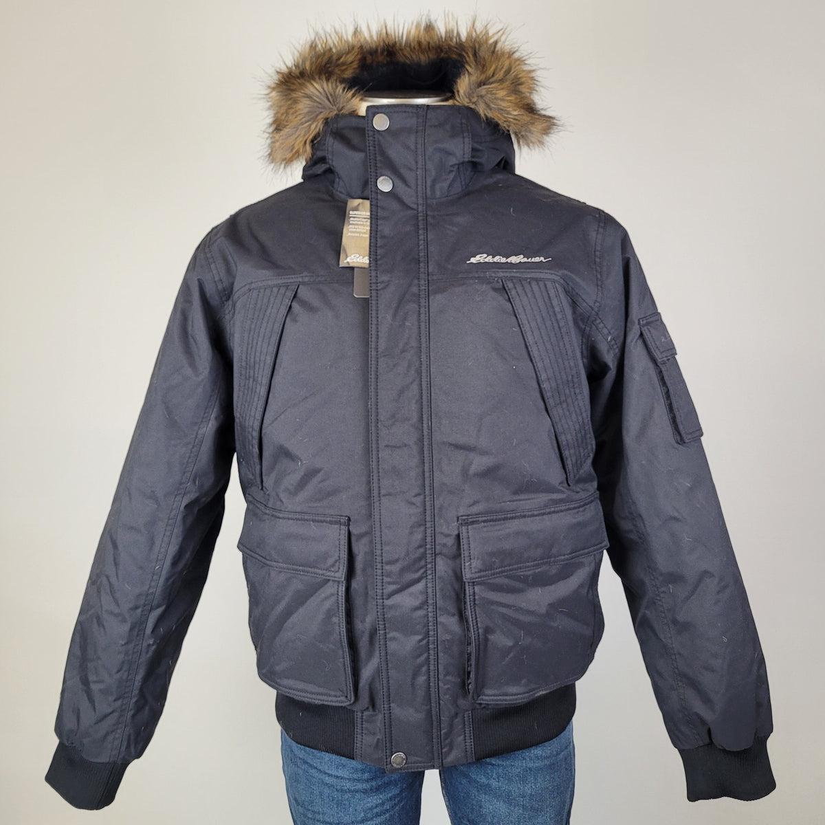 Eddie Bauer Superior Down Waterproof Bomber Jacket Men's Sz L NWT MSRP: $299