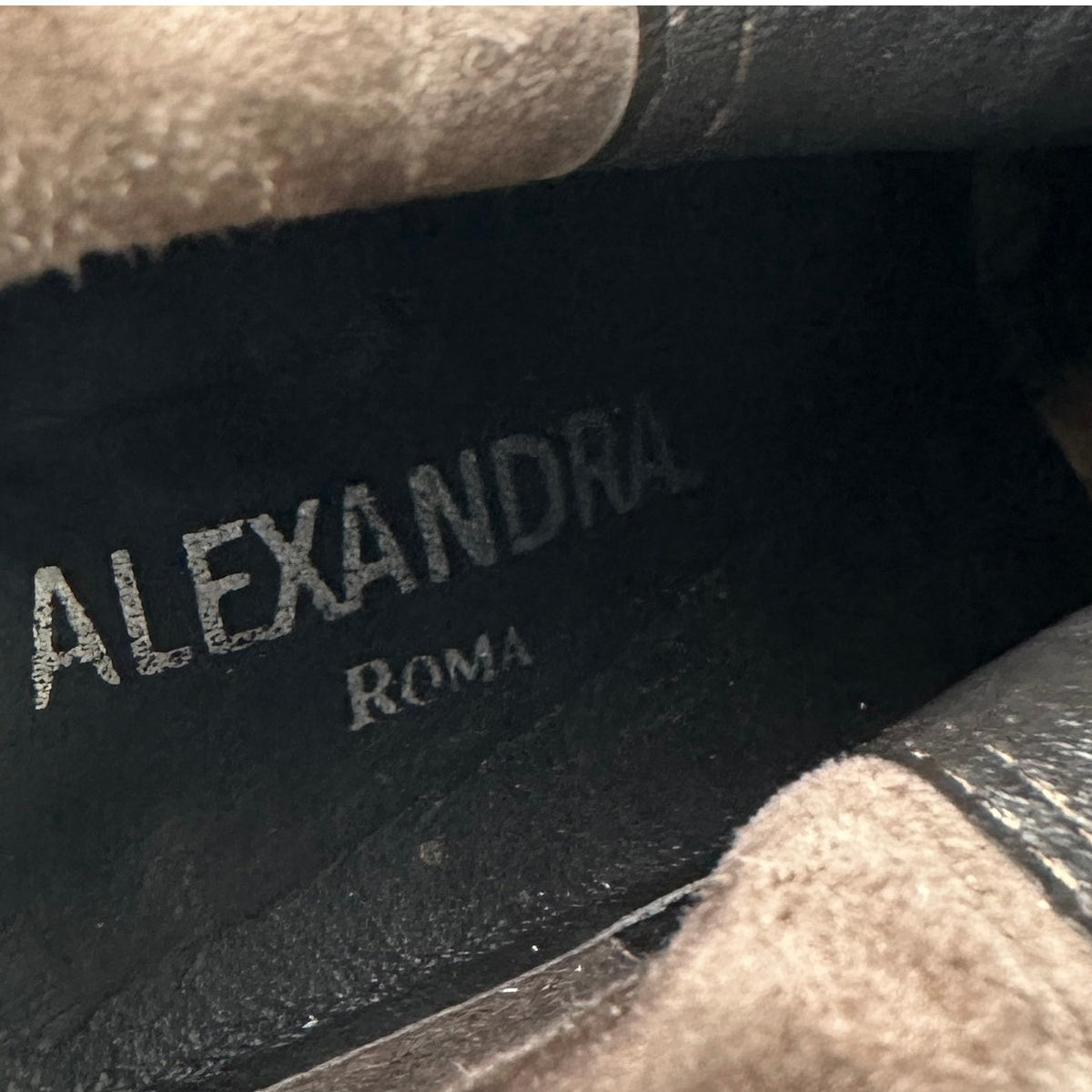 Alexandra Roma Italian Leather Knee-High Riding Boots Women's Sz EU  37 / US 7