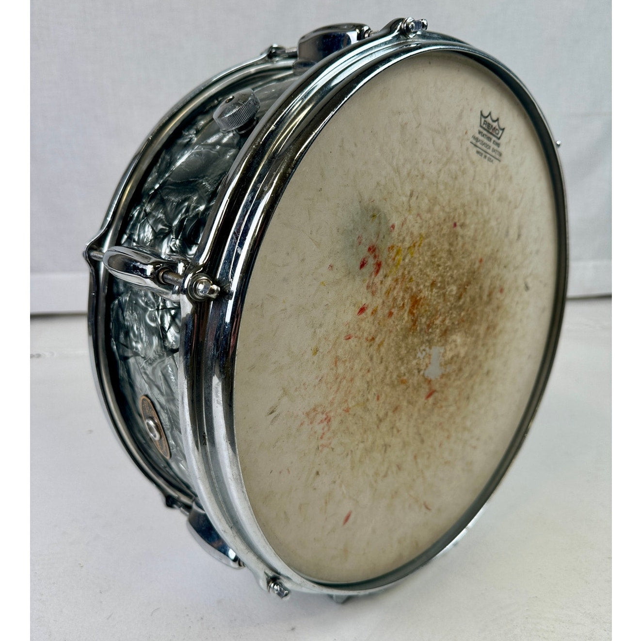 Vintage 1960s Slingerland 14" Black Diamond Pearl Snare Drum