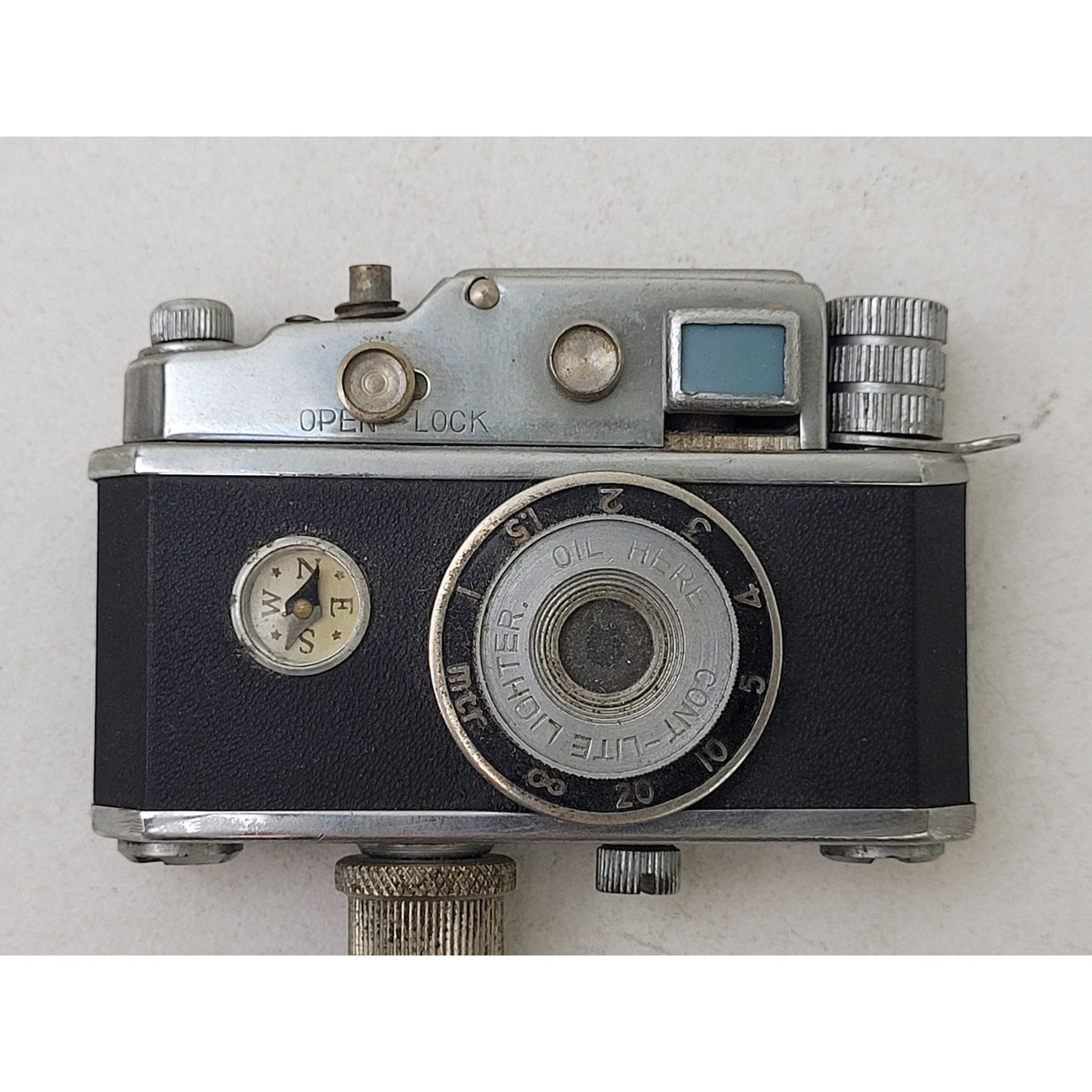 Vintage 1940s Cont-Lite Model Camera Lighter | Made in Japan