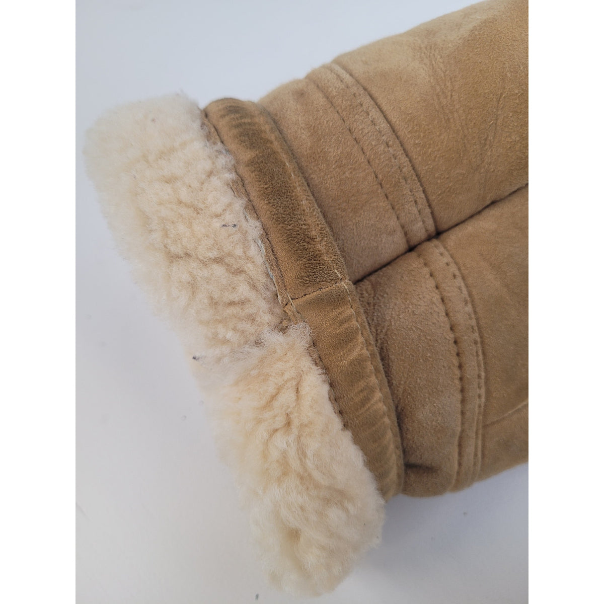 VTG 1970s Knight Tailors Ltd. Light Brown Suede Shearling Coat Men's Sz 46