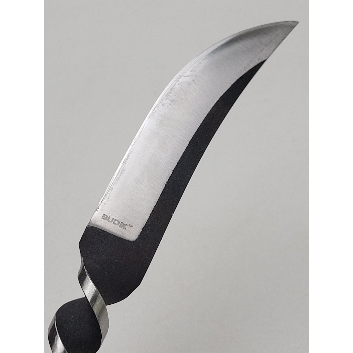 Herbertz 102011 Fixed Blade Knife Stainless Steel Twisted Handle Leather Sheath