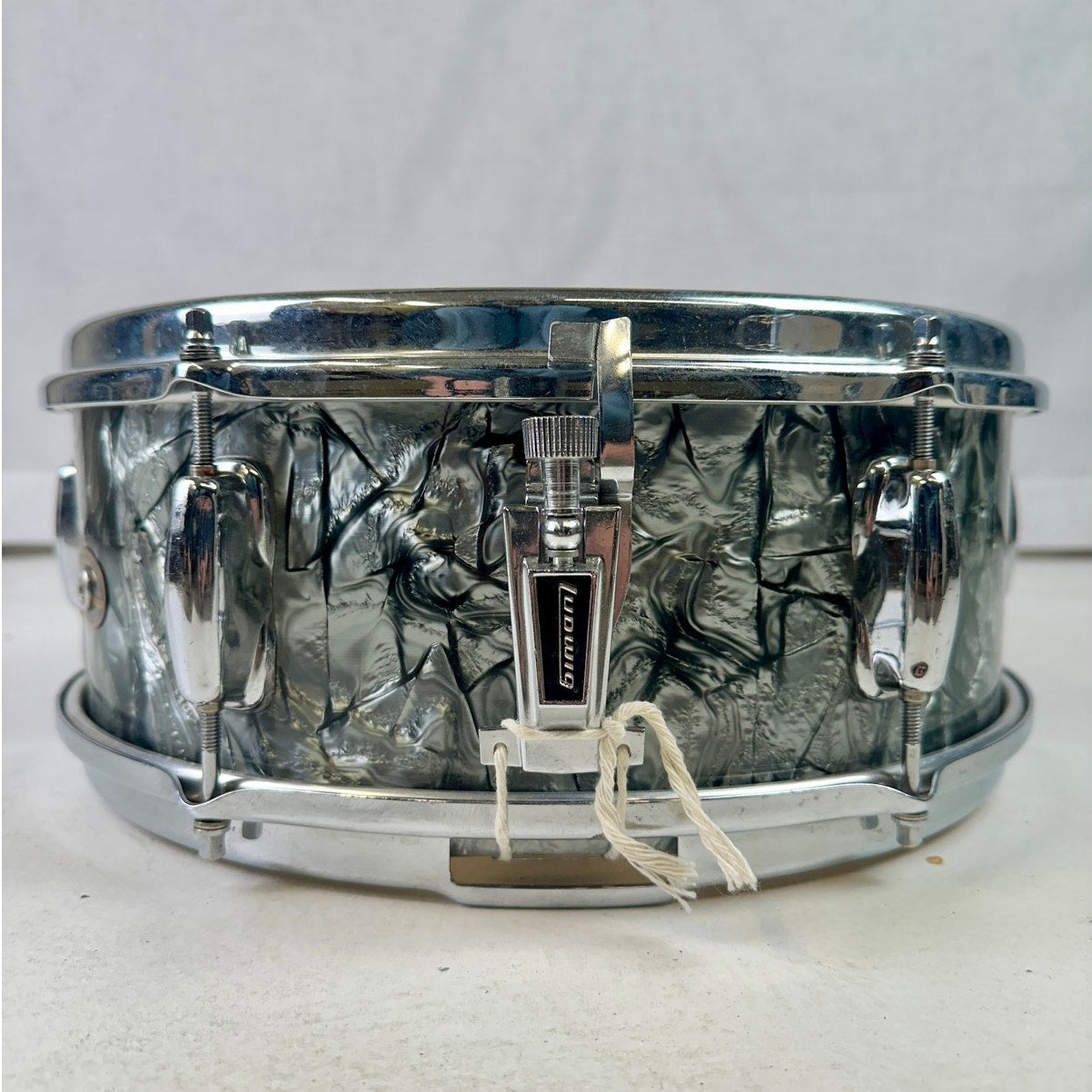 Vintage 1960s Slingerland 14" Black Diamond Pearl Snare Drum