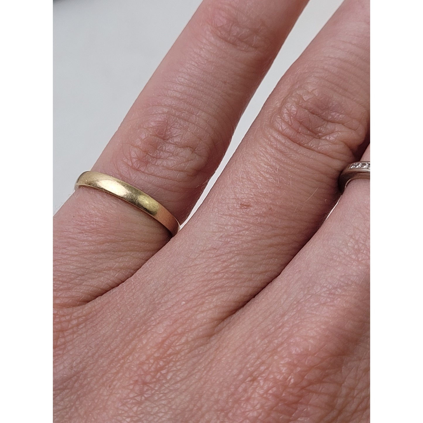 10K Solid Yellow Gold Midi Ring Small Wedding Band | 2mm Wide | Sz 4 | 1 g