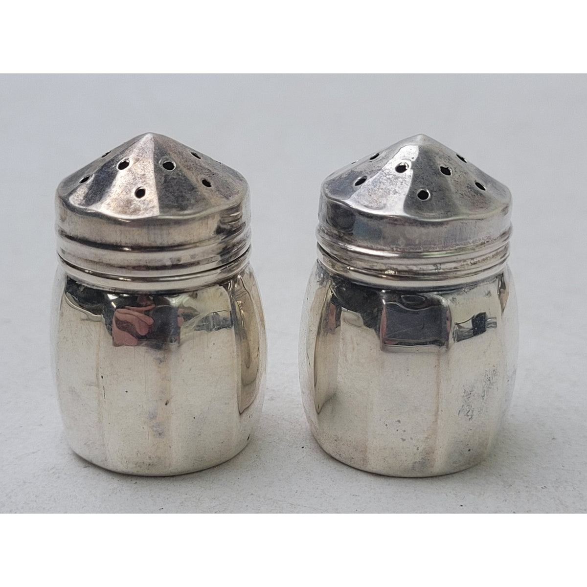 Vintage Sterling Silver Mini Salt & Pepper Shakers Lot of 6 | 22.46 Grams