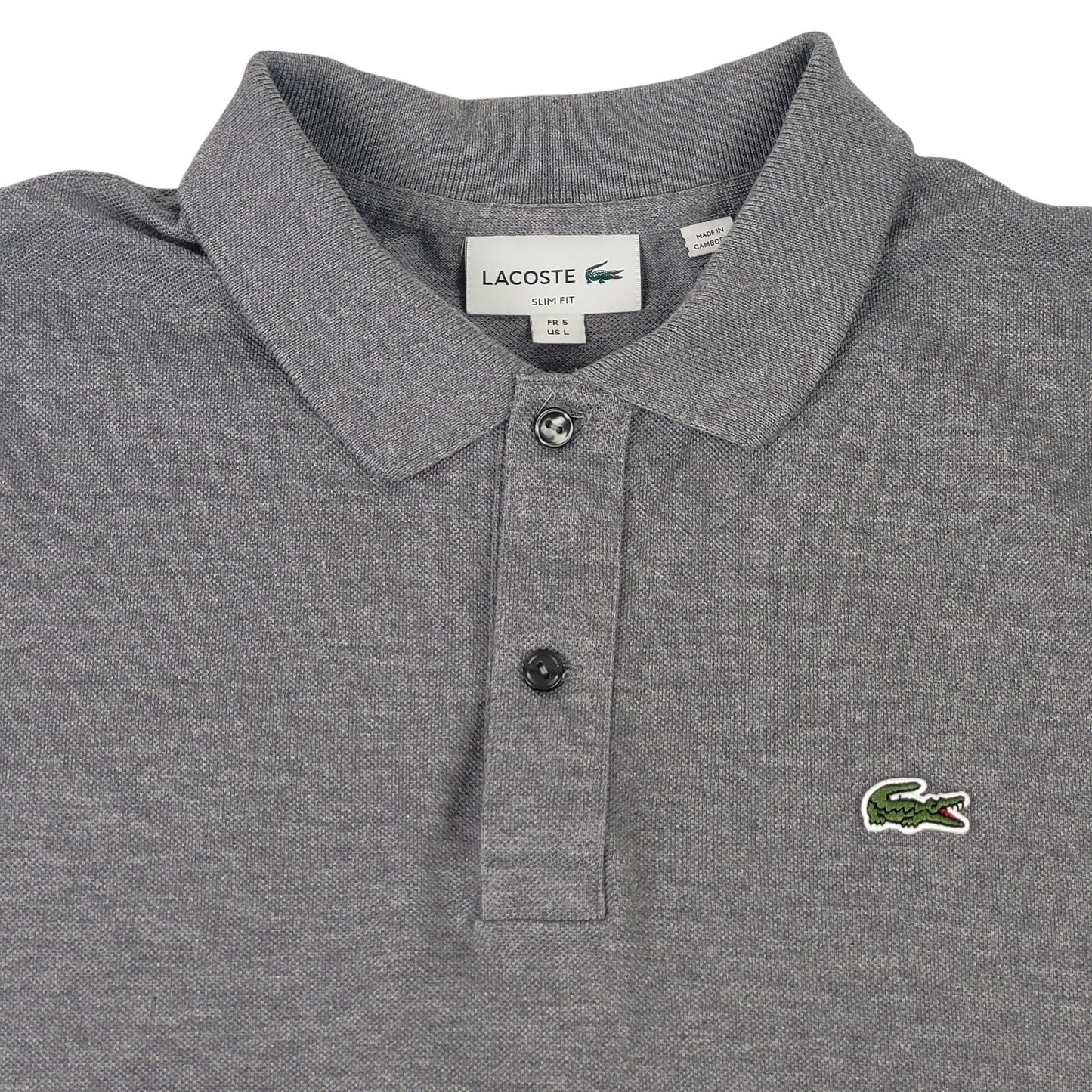 Lacoste Classic Pique Polo Shirt Bundle of 3 Blue Grey Men's M/L Slim Fit