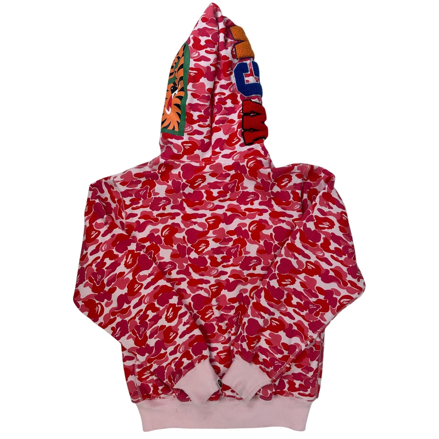 A Bathing Ape (BAPE) ABC Pink Camo Shark Full Zip Hoodie Men's Sz Medium