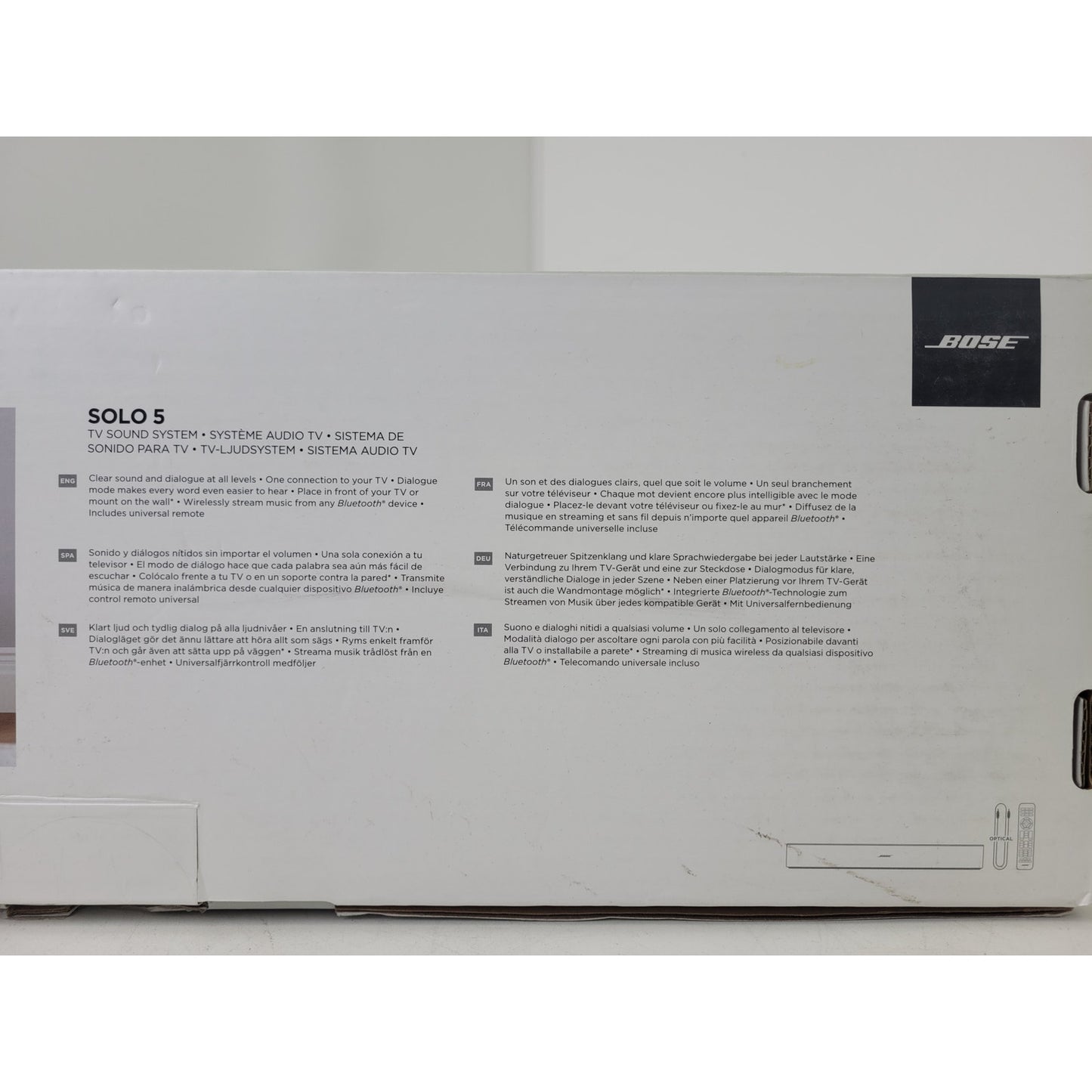 Bose Solo 5 TV Sound System Compact Soundbar | Open Box