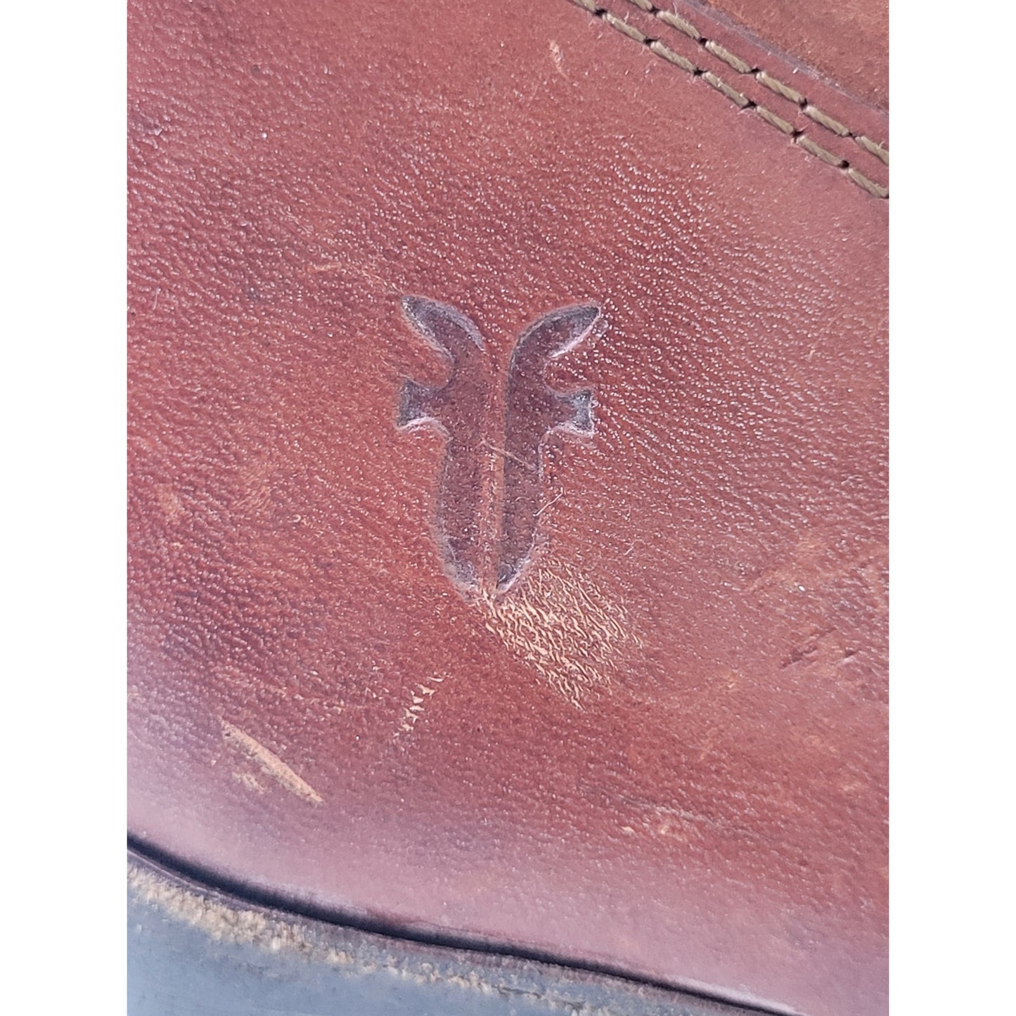 FRYE Melissa Button Tall Riding Boot Cognac Brown Leather Knee-High Sz 8