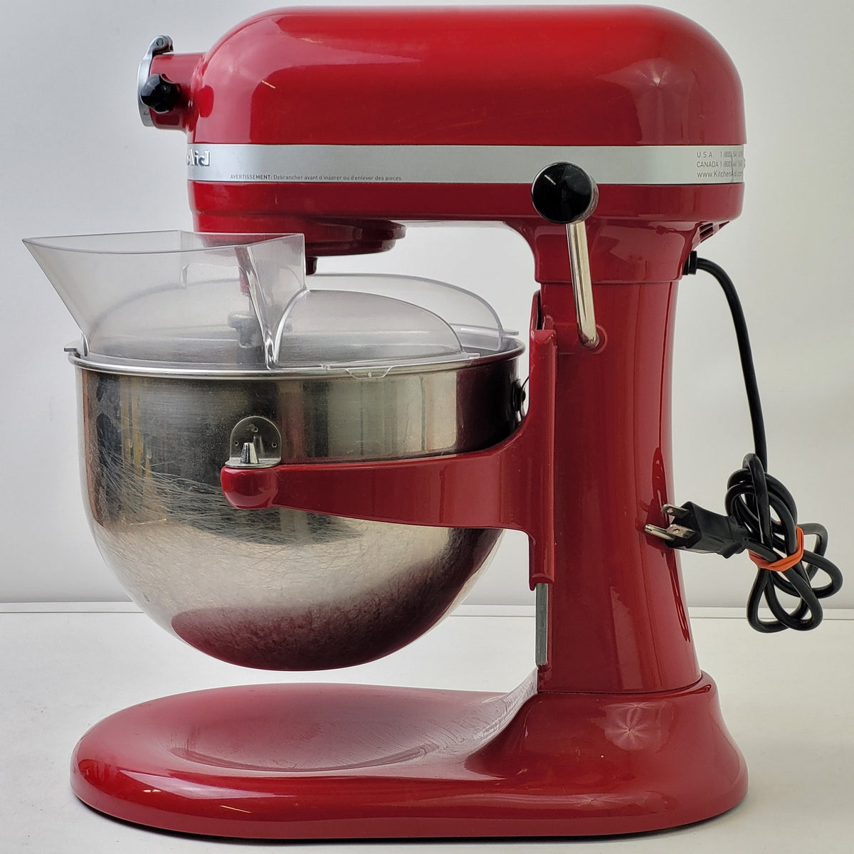 KitchenAid Red Professional Series Stand Mixer, Pouring Shield, & Attachments