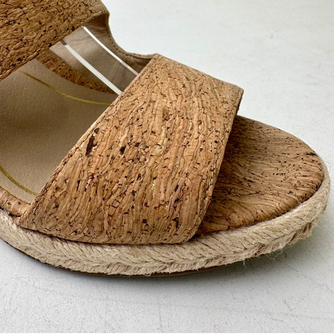 Vionic Brooke Cork Wedge Sandal Women's Sz 9