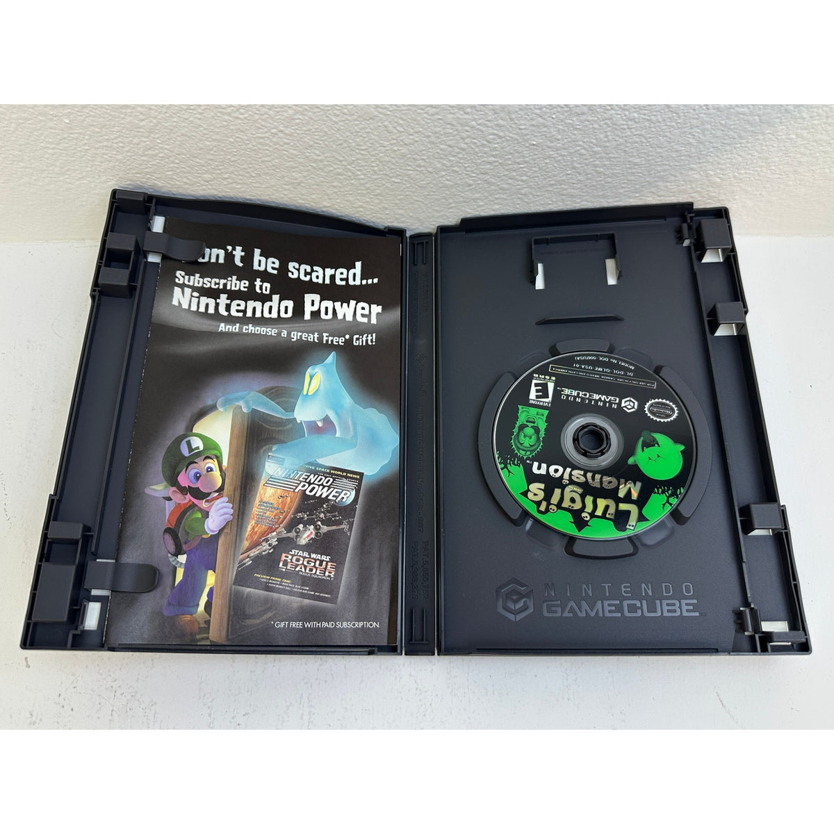 Luigi's Mansion (Nintendo GameCube, 2001) Black Label Edition Untested