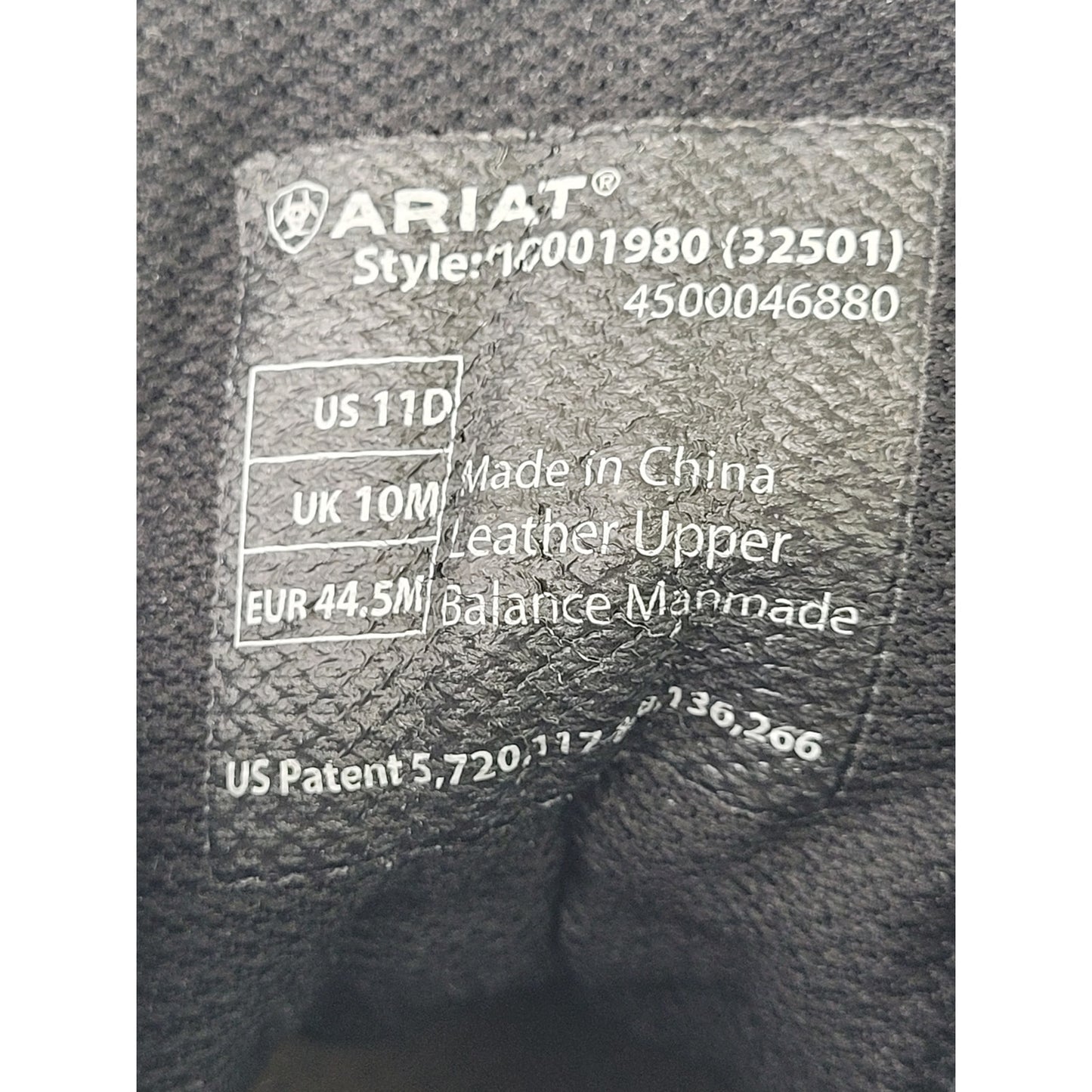 Ariat Black Leather Lace-up Kiltie Roper Boots Men's Sz 11