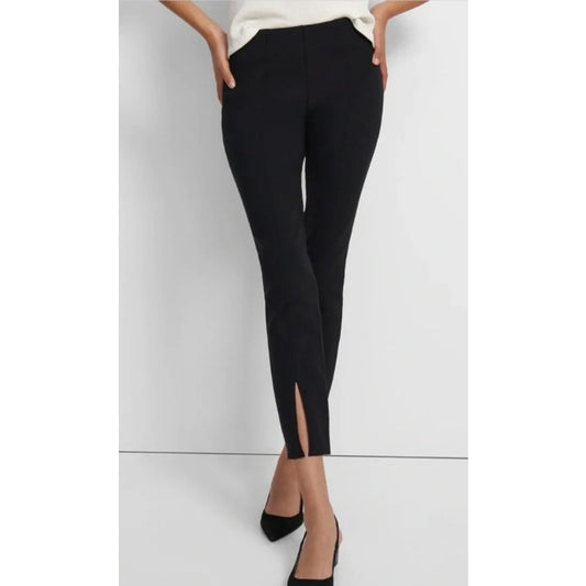 Theory Black Slit Legging Core Scuba Fabric Women's Sz S NWT MSRP: $275
