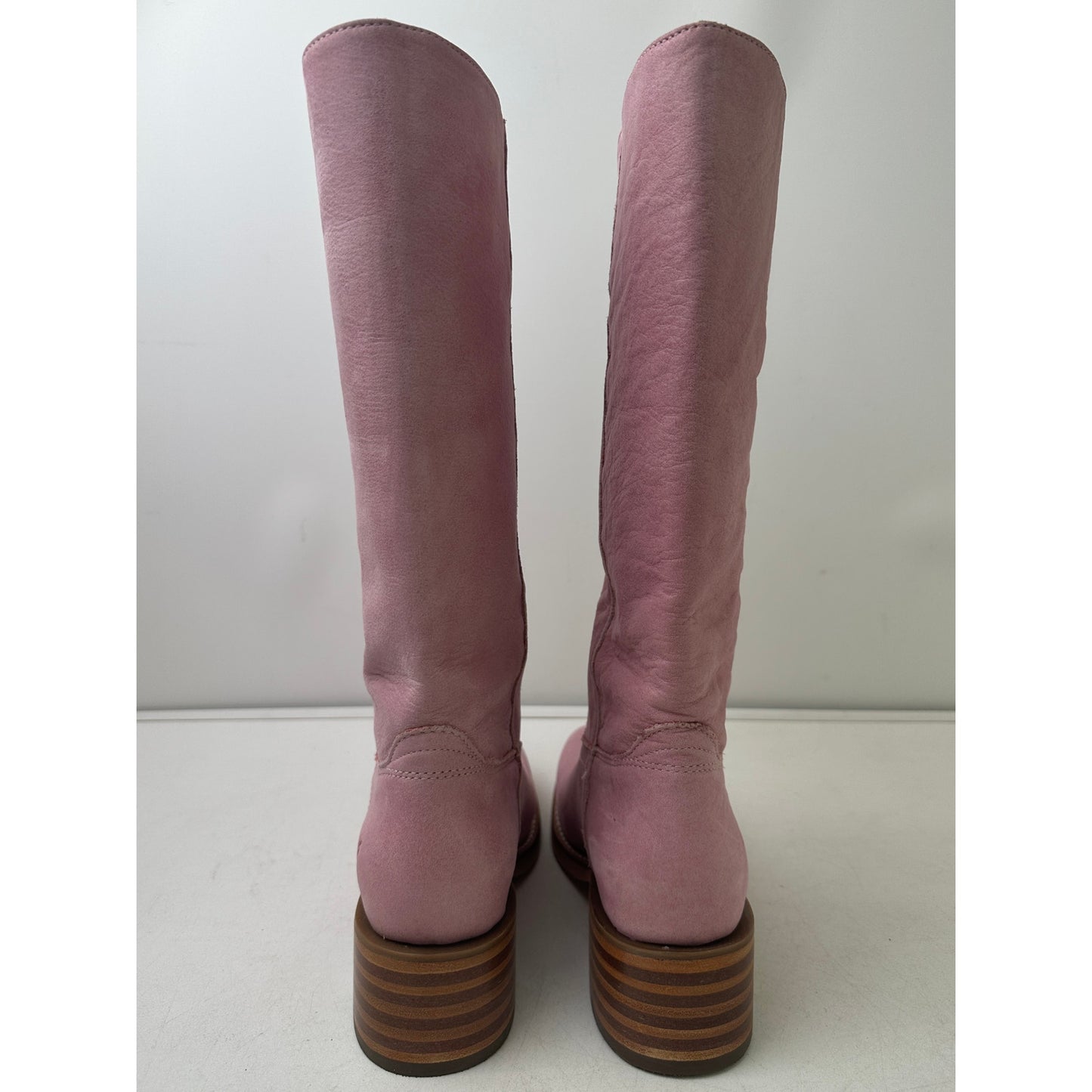 Frye Campus 14L Pink Tall Leather Boots Women's Sz 7.5
