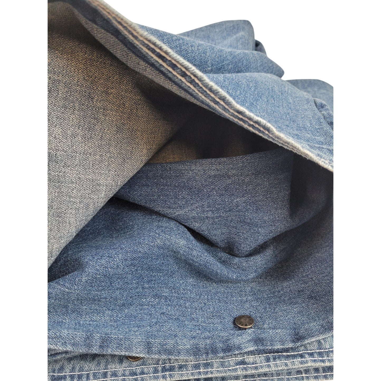 Ralph Lauren Queen Medium Wash Blue Cotton Denim Duvet Cover