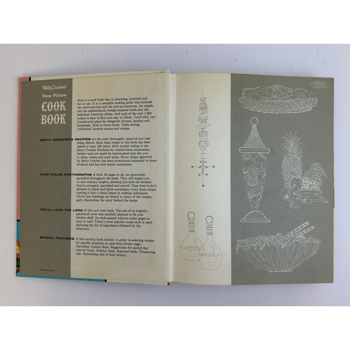 Vintage 1961 Betty Crocker's New Picture Cook Book (First Edition, Sixth Printing)