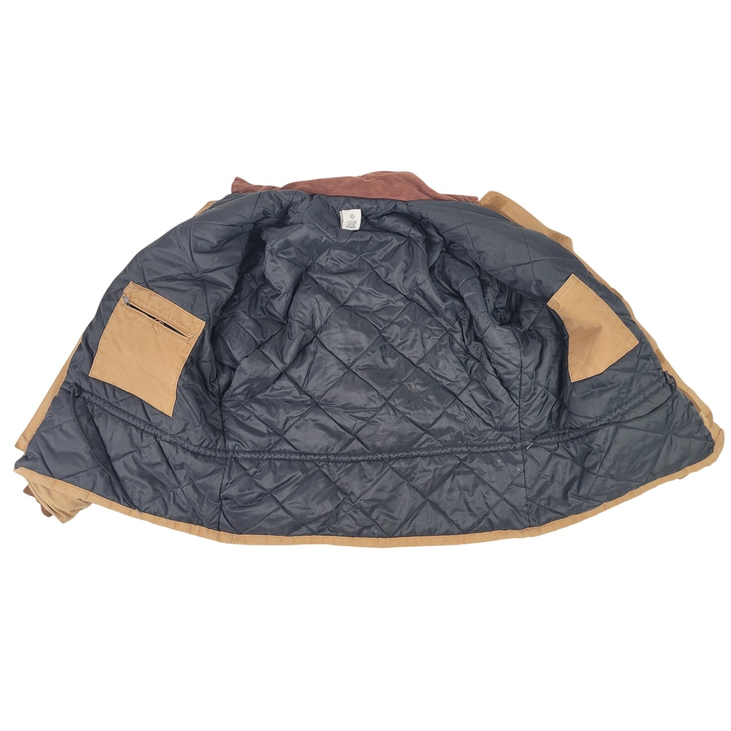 Carhartt C02 BRN Firm Duck Canvas Chore Coat Quilt Lined Men's Sz 48 (XL)
