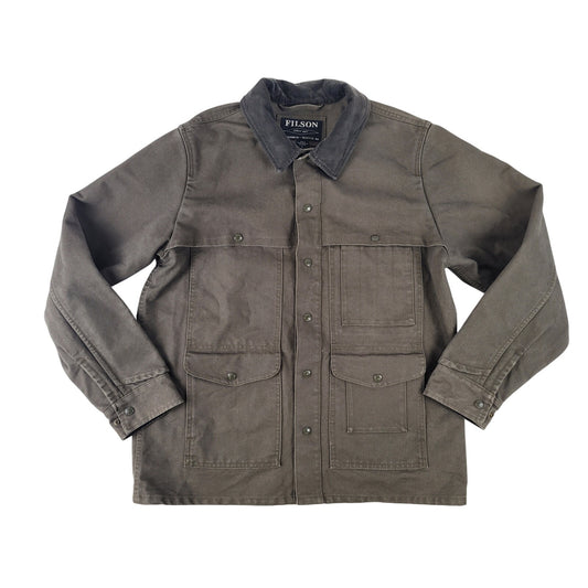Filson Stonewashed Canvas Cruiser Green Jacket | Made in USA | Men's Sz XL