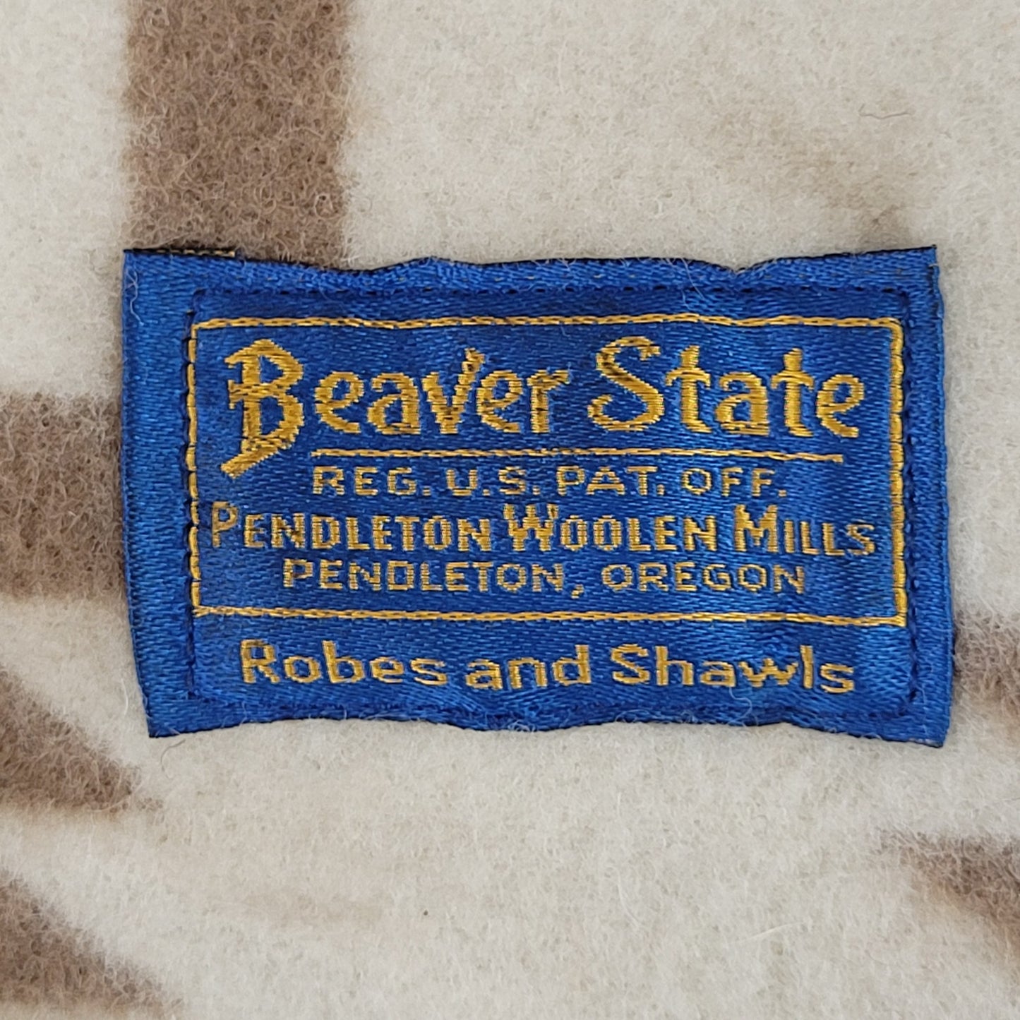 Vintage Pendleton Beaver State Virgin Wool Chief Joseph Throw Blanket