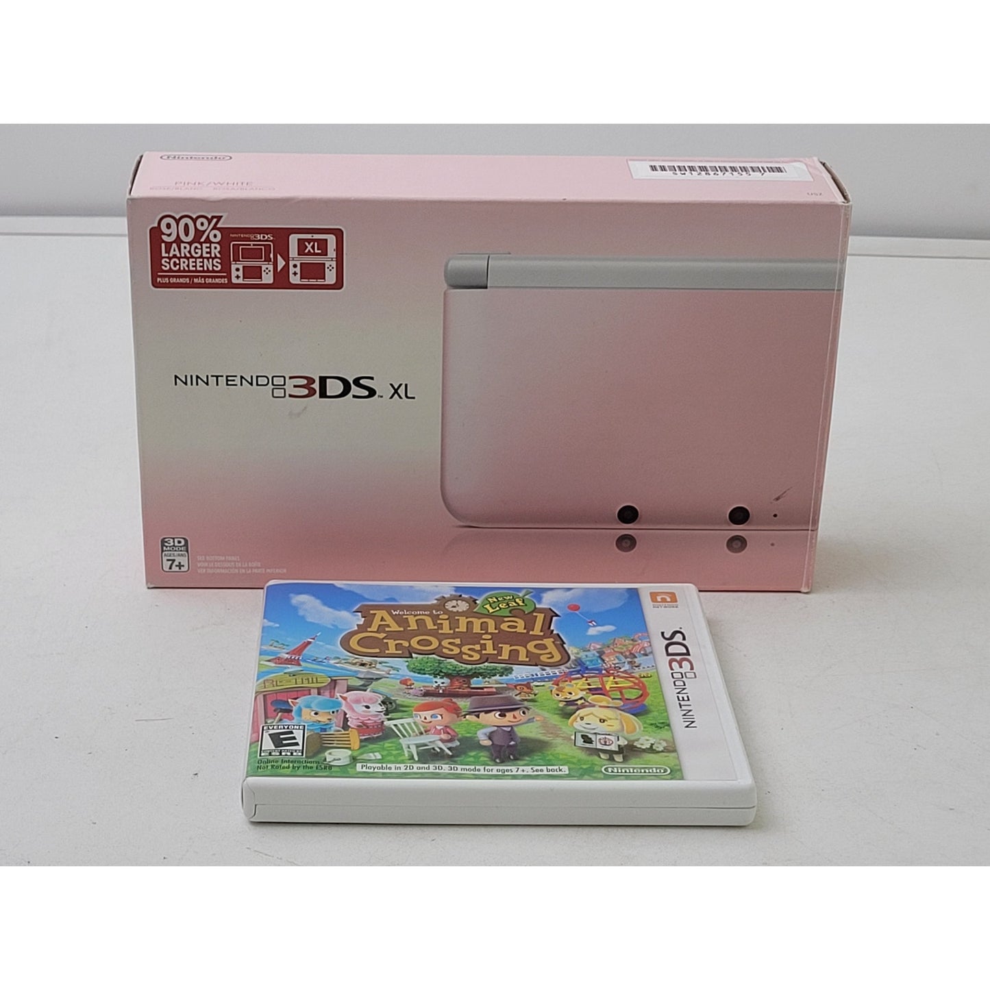 Nintendo 3DS XL LL Pink in Box | Factory Reset | Comes with Game & Charger