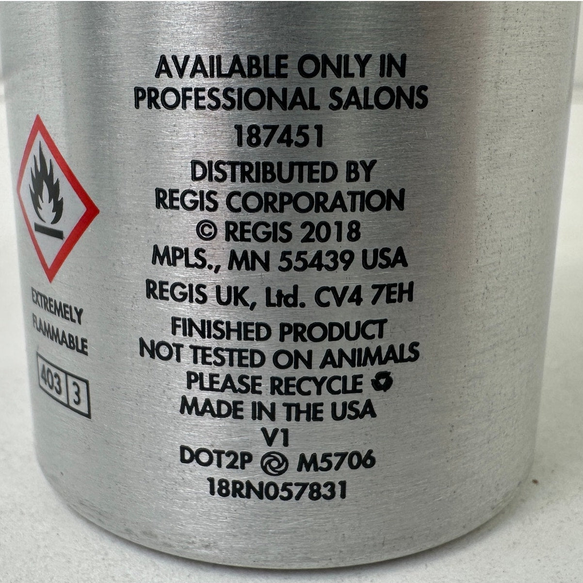 Regis Designline Working Spray Ultimate Flexible Hold 9 oz | Lot of 5
