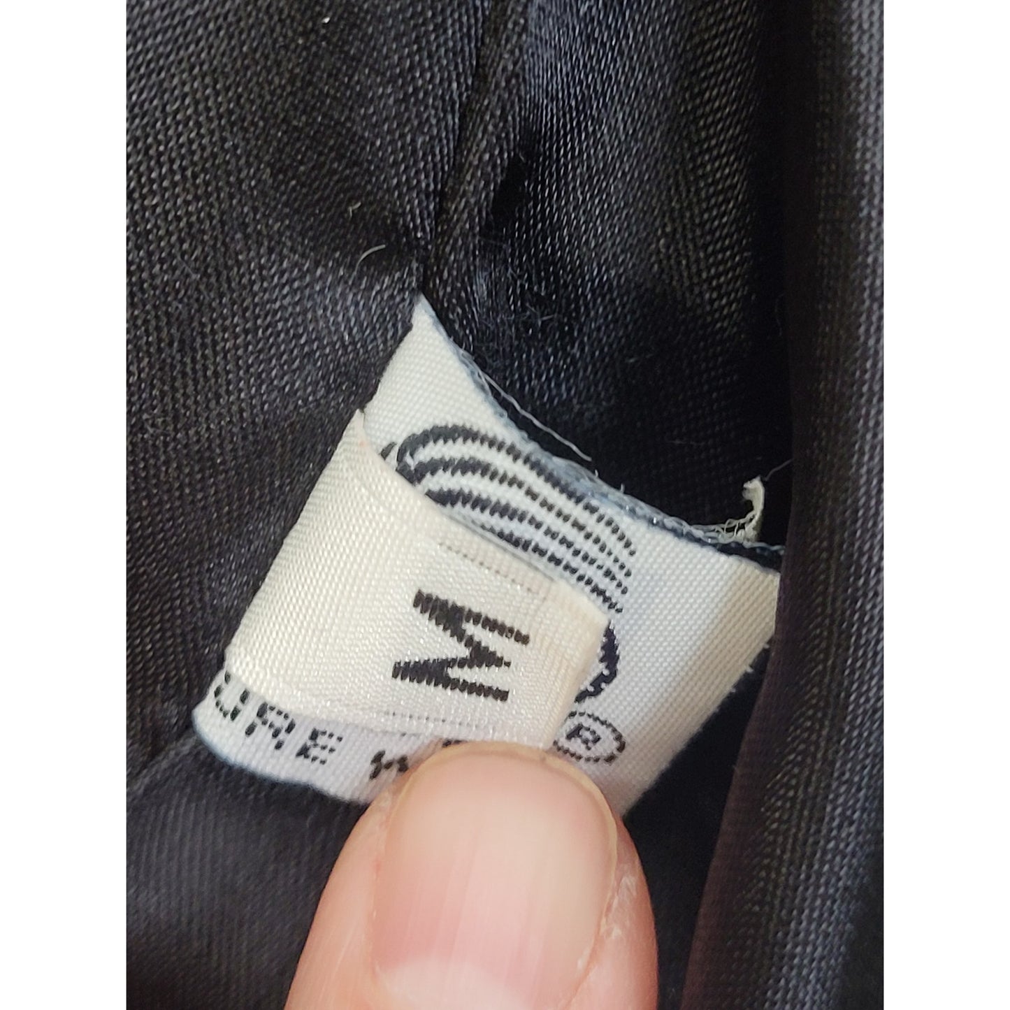 Vintage Anne Klein II Black Wool Faux Fur Trim Coat Women's Sz M