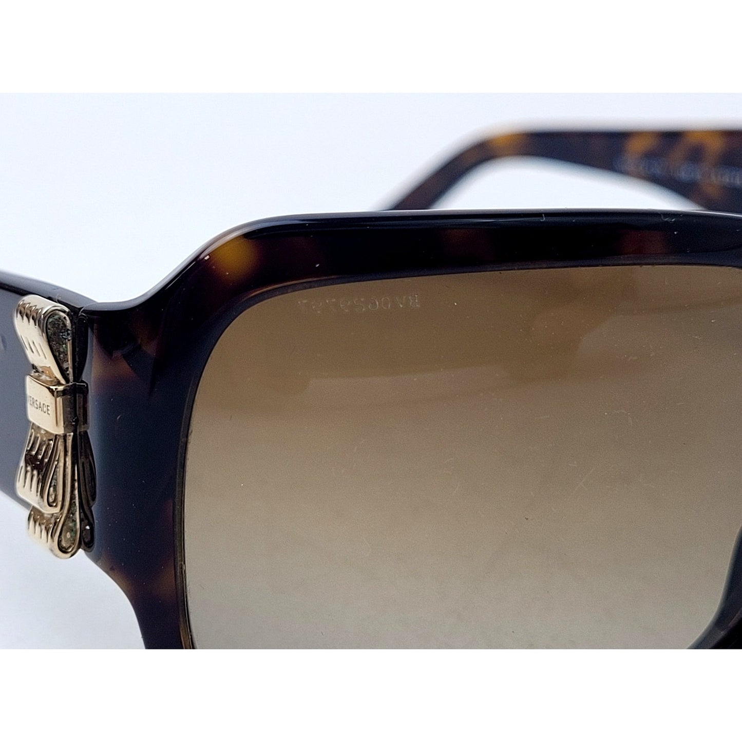 Versace Sunglasses Model #4170 Gold Temple Accent Narrow Frames | Made in Italy