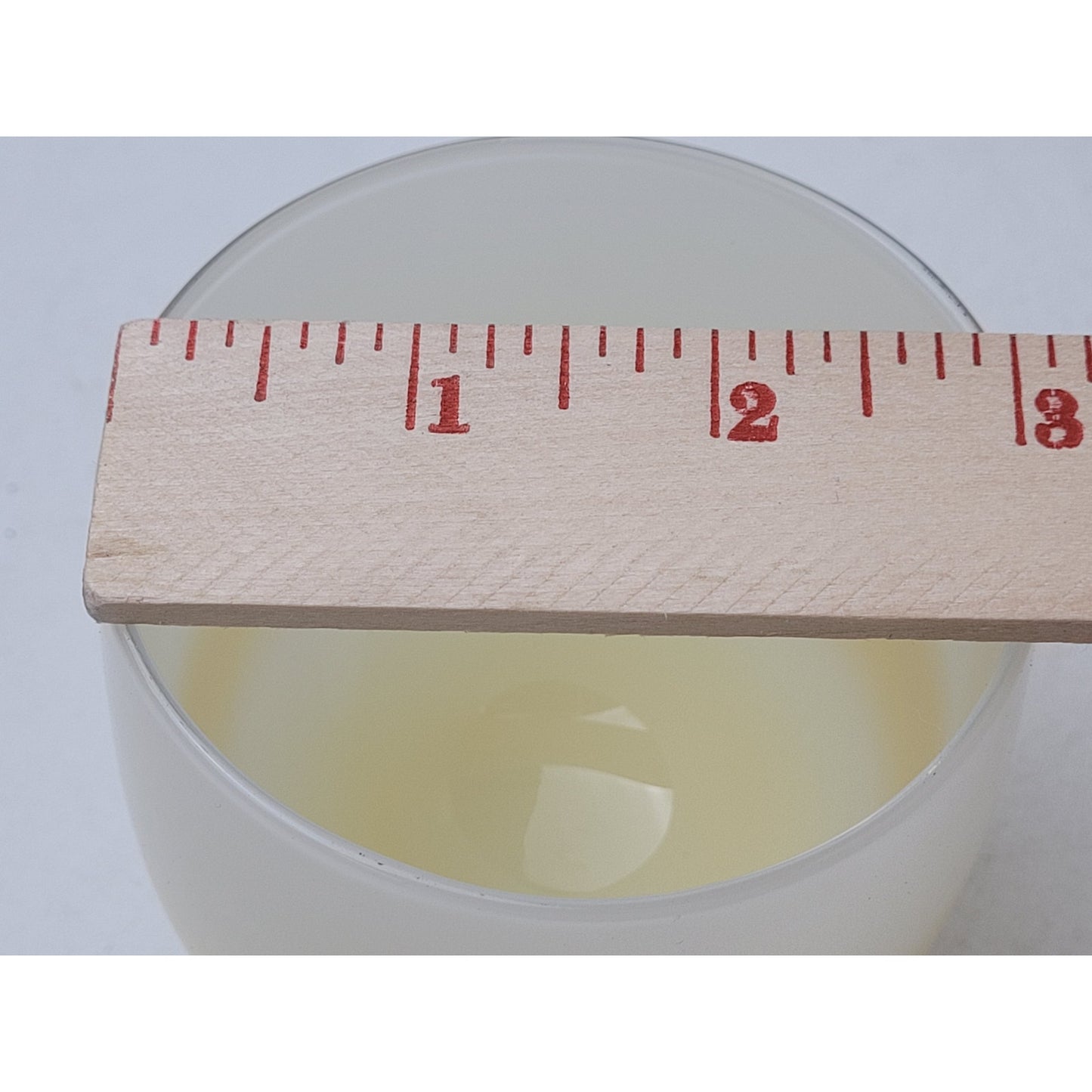 glassybaby White & Toffee Swirl Handblown Glass Votive Candle Holder EUC