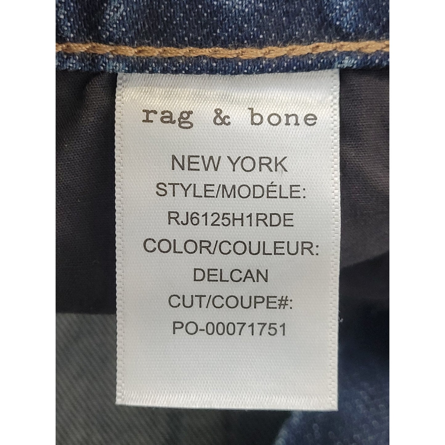 Rag & Bone Pheobe Drawstring Wide Leg Jeans Medium Wash Women's Sz XS