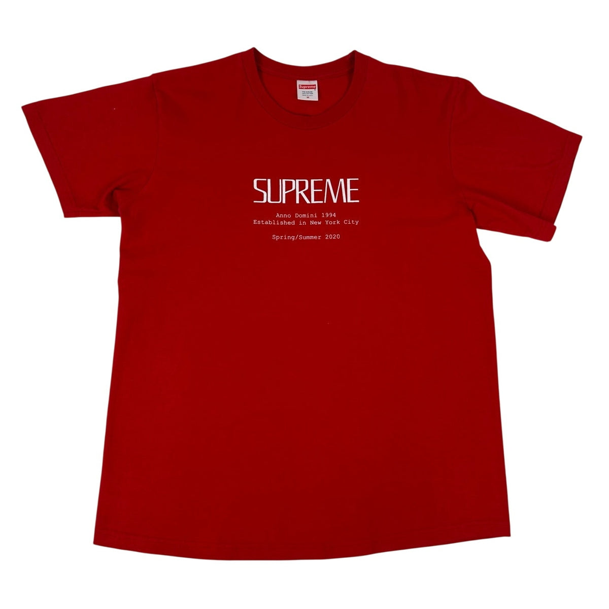 Supreme Anno Domini Red Tee SS20 Size Men's Sz M