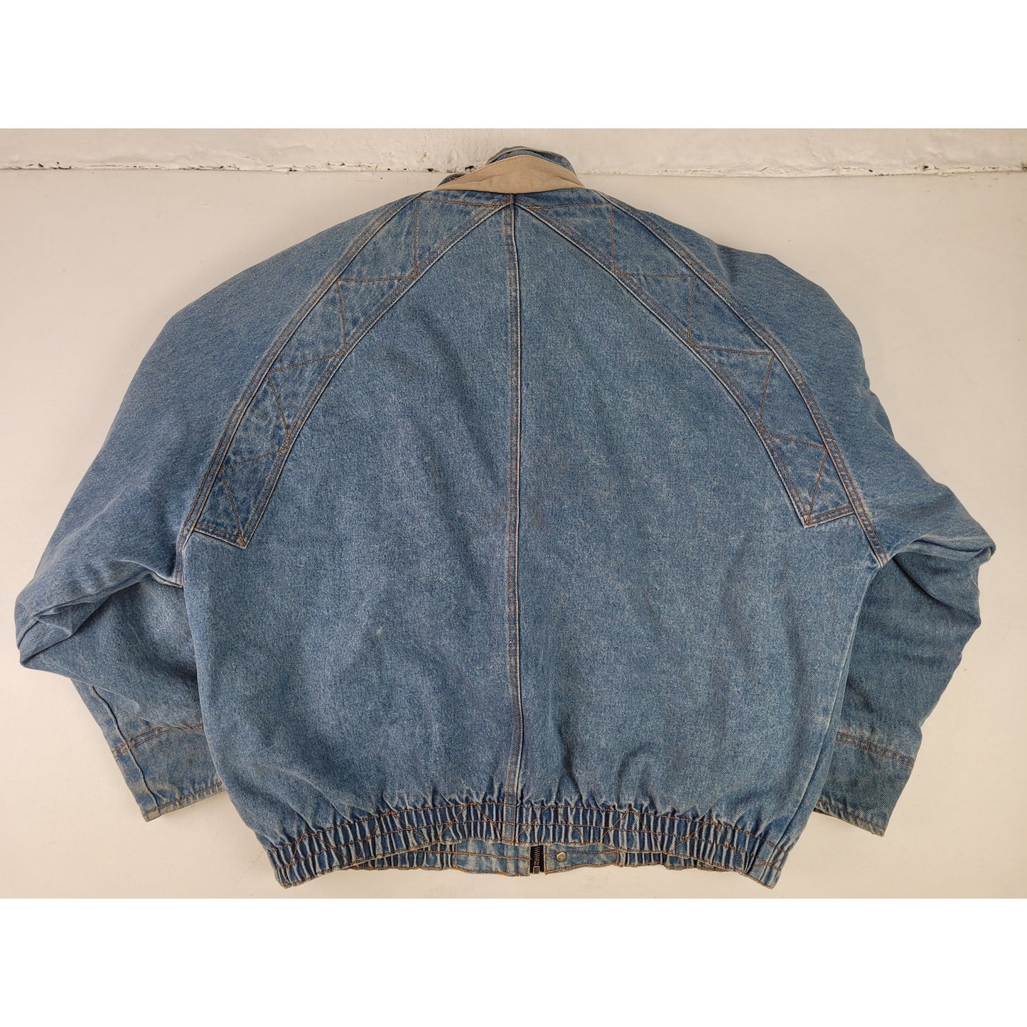 1990s Vintage Levi's Silver Tab Denim Bomber Jacket Men's Sz XL