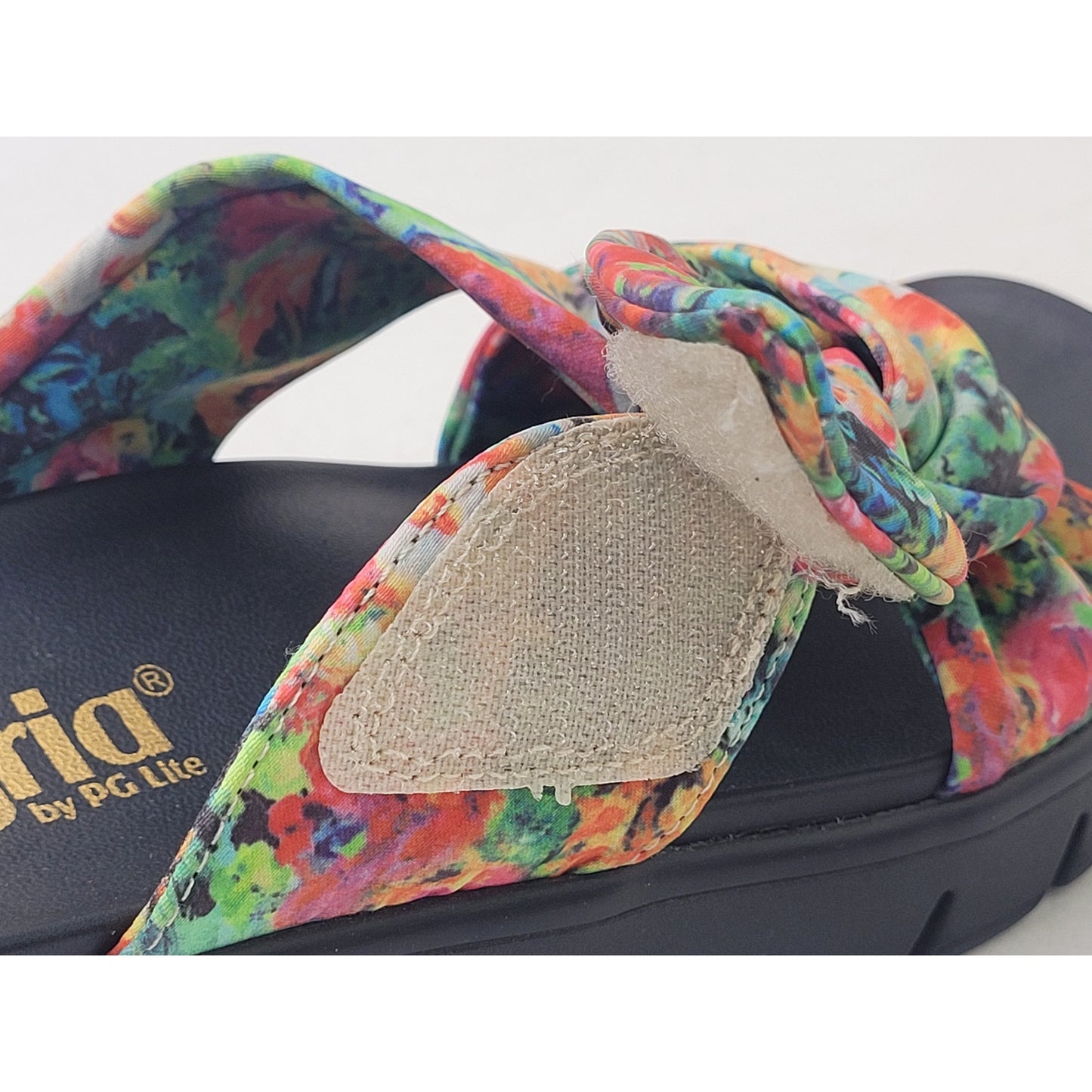 Alegria Mylee Sandal Colorful Floral & Black Women's Sz 36 (6)