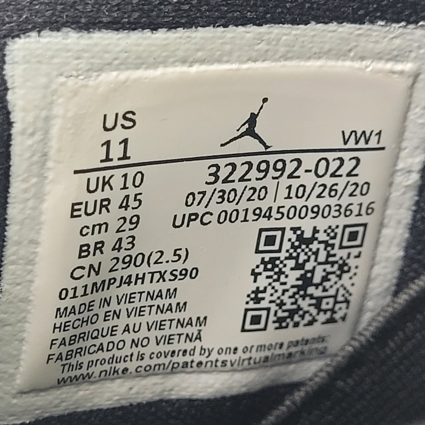 Jordan 6 Rings Sneakers in Light Graphite Men's Sz 11