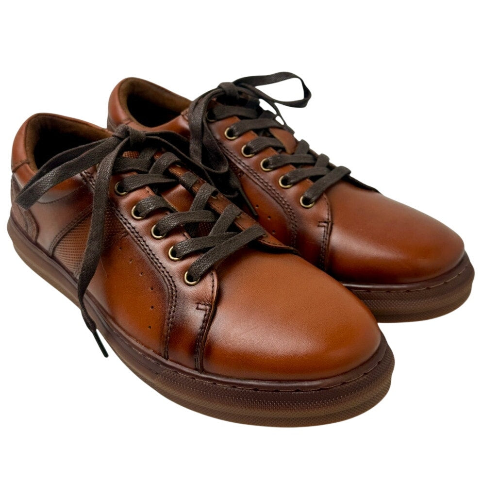 Arkbird Brown Leather Oxford Casual Sneakers Men's Sz 7