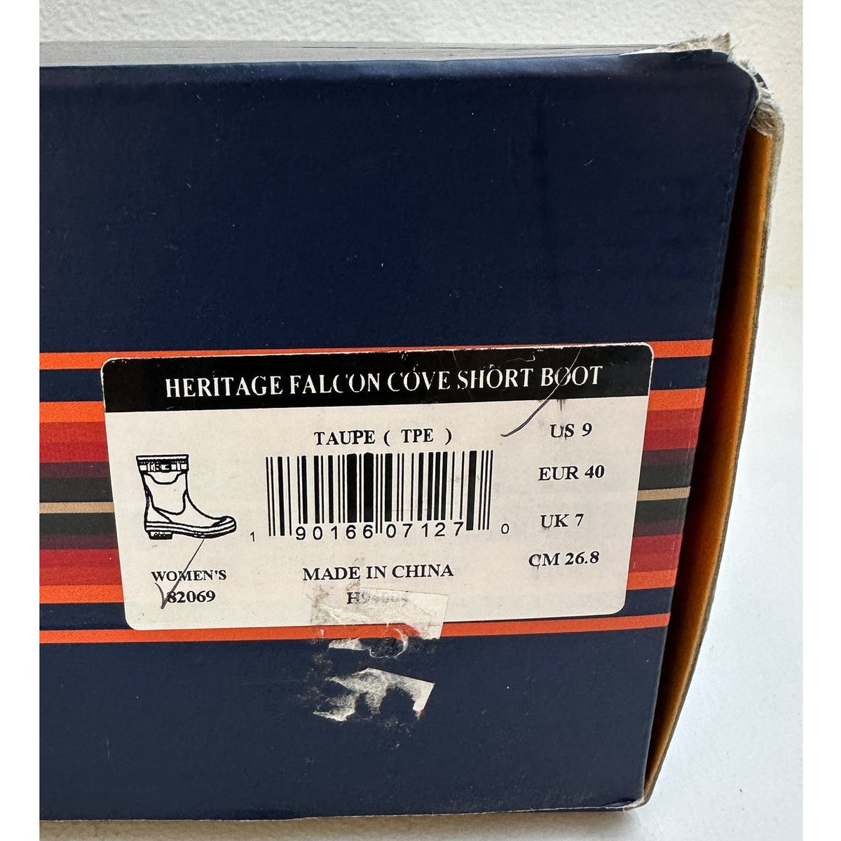 Pendleton Heritage Falcon Cove Short Rain Boots Women's Sz 9
