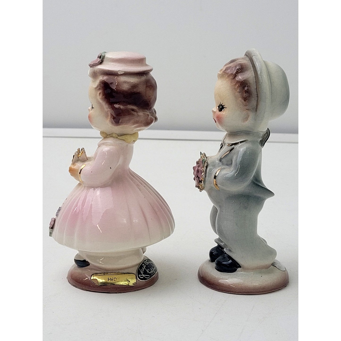 Vintage Ceramic Josef 1953 Originals Flower Girl and Ring Bearer Boy Wedding